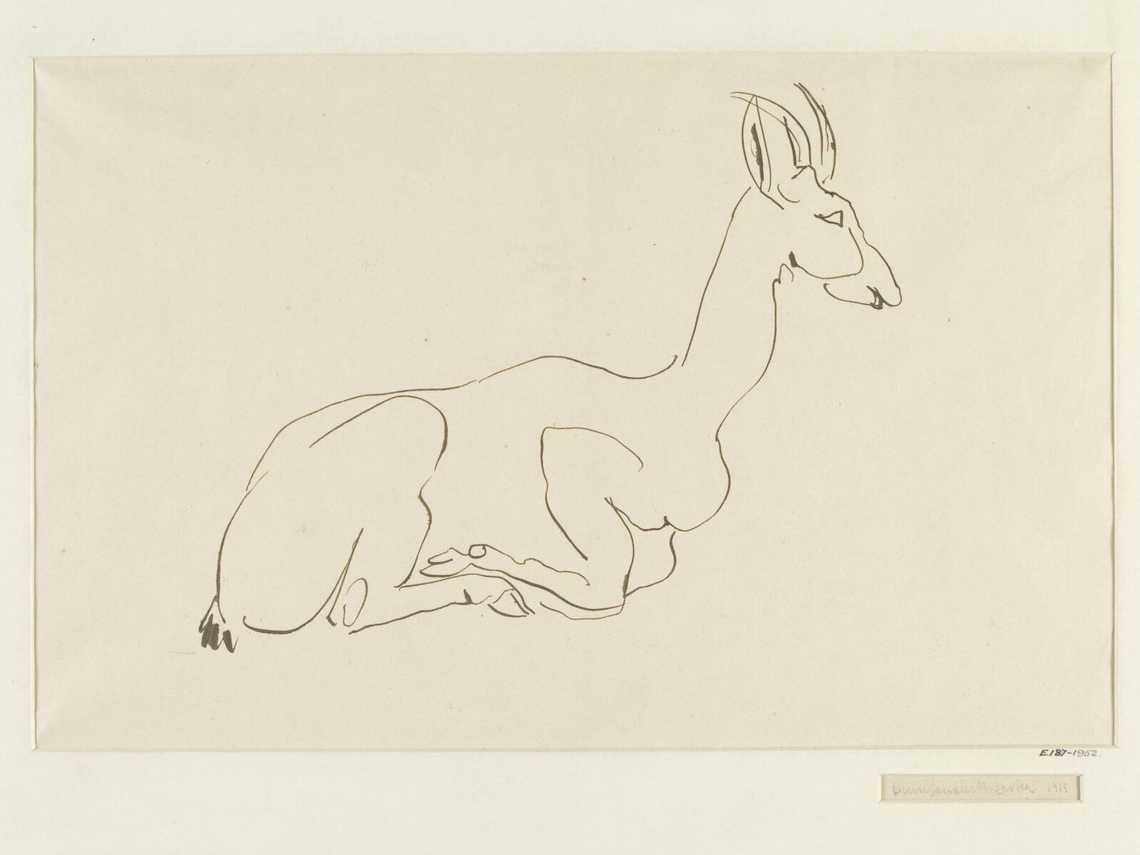 A gazelle, Henri Gaudier-Brzeska, 1913