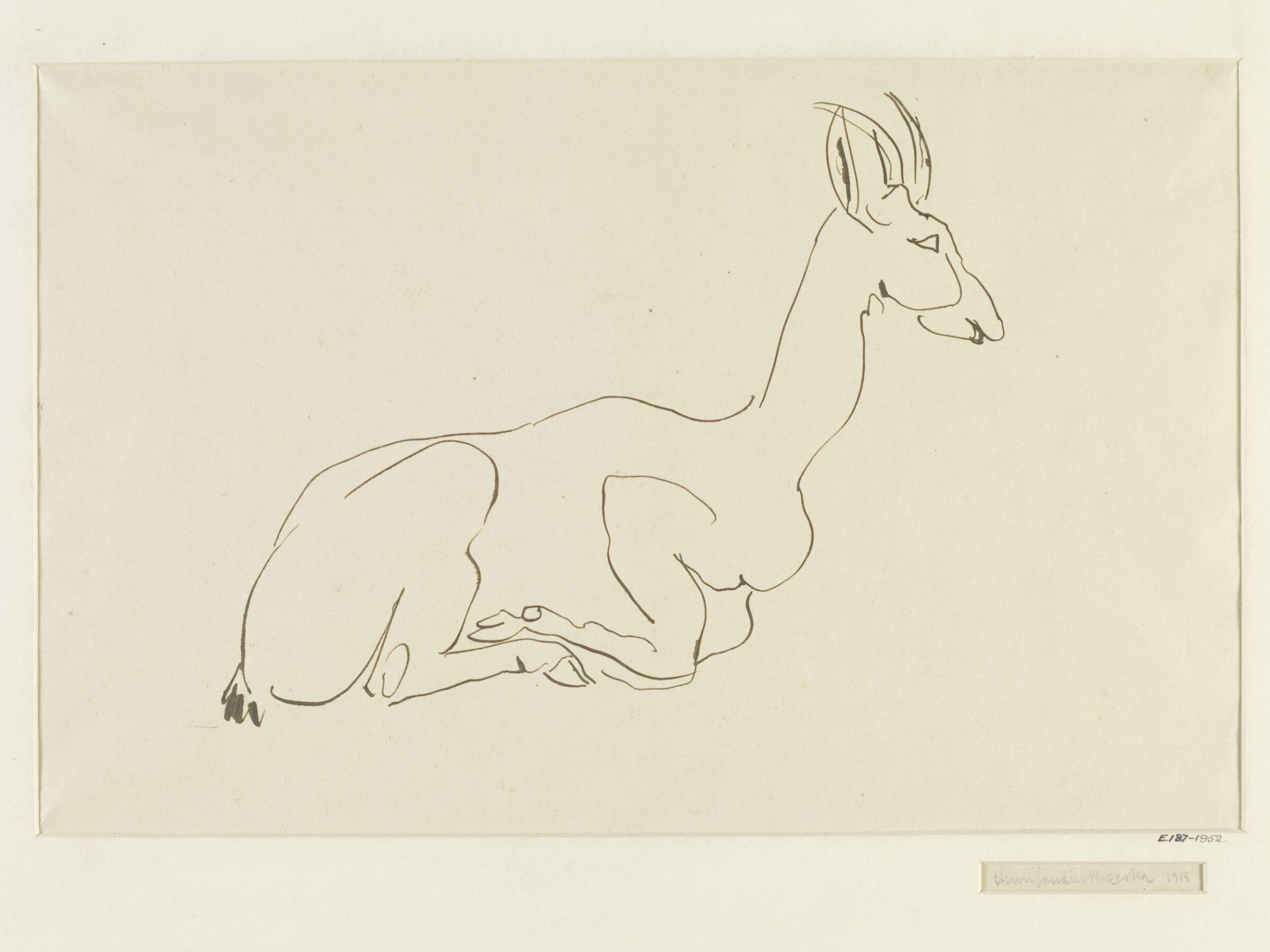 A gazelle, Henri Gaudier-Brzeska, 1913