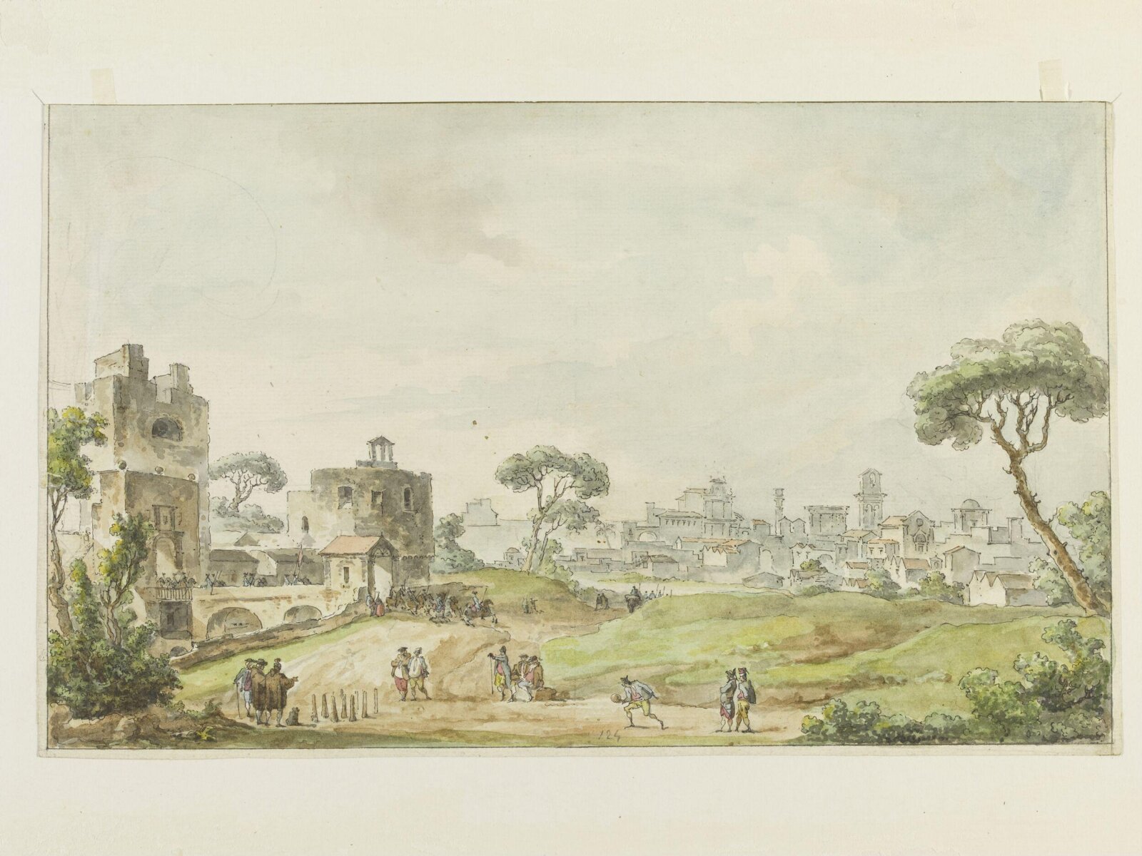 Drawing, Louis Jean Desprez, 1785