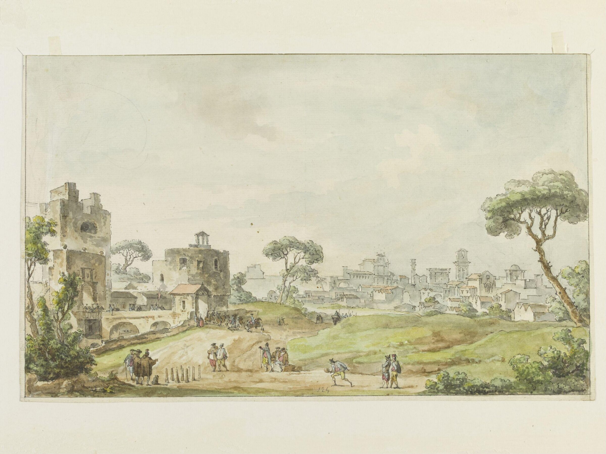 Drawing, Louis Jean Desprez, 1785