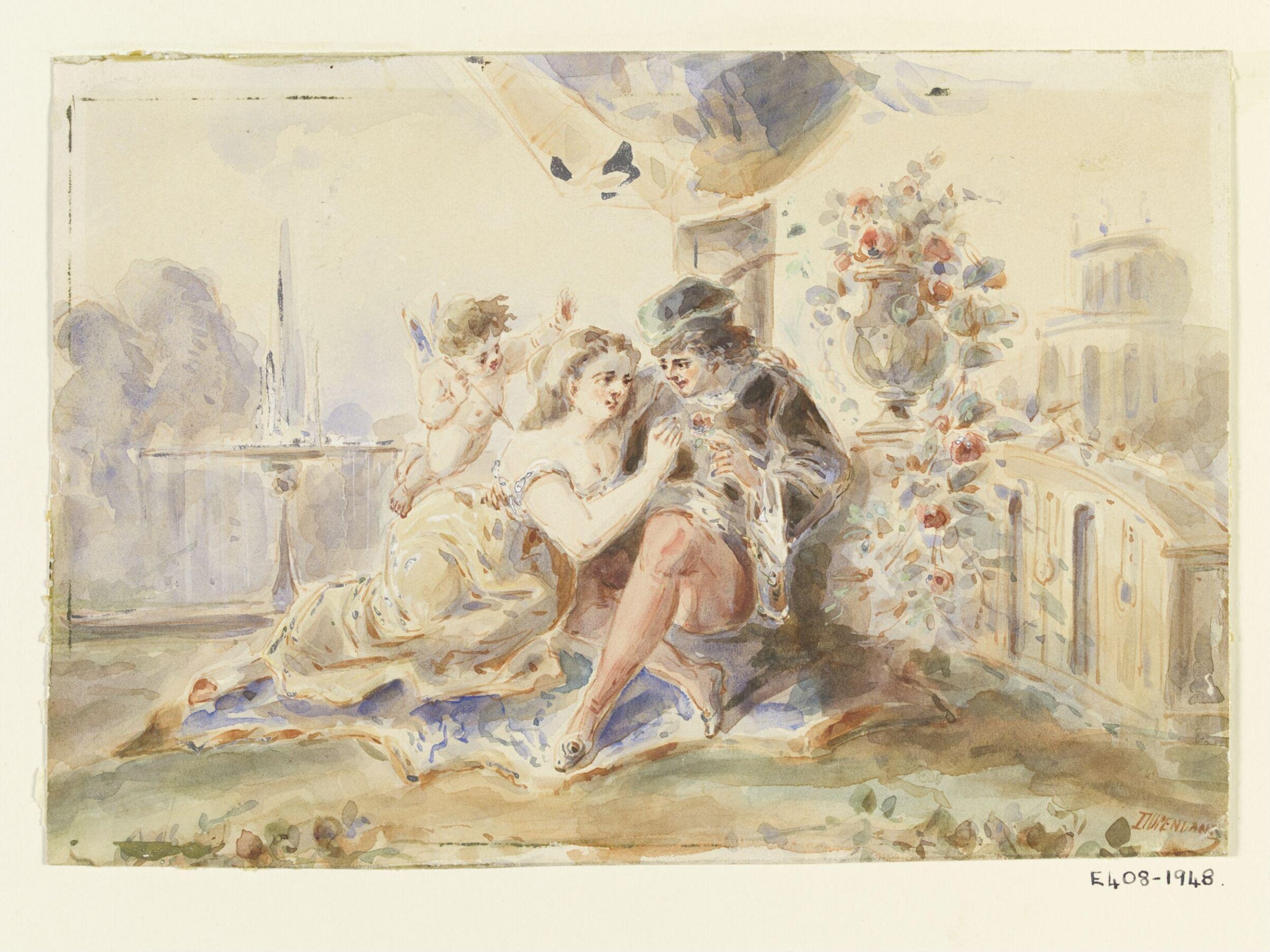 Drawing, Alexandre Dupendant, late 19th century