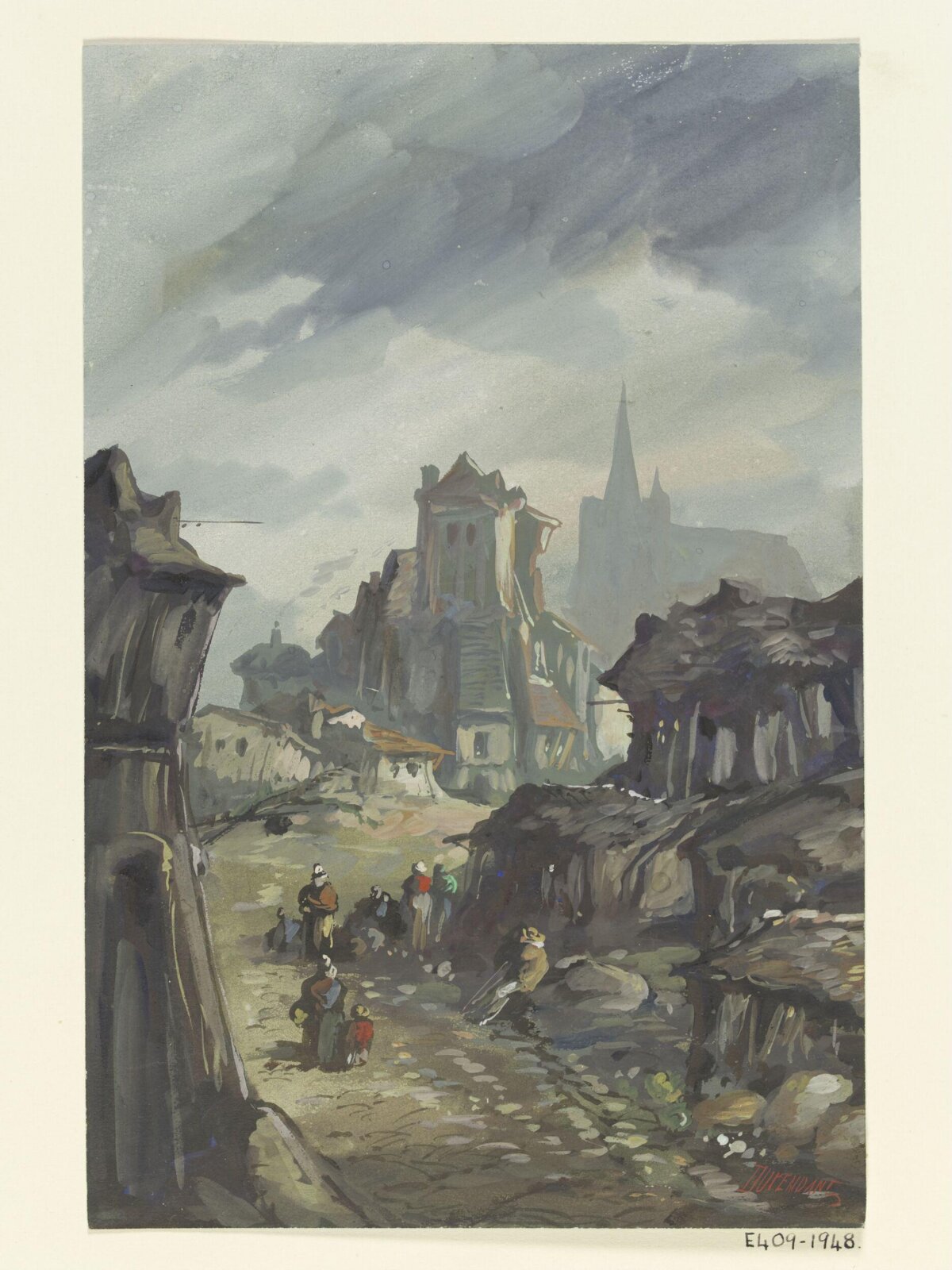 Drawing, Alexandre Dupendant, late 19th century