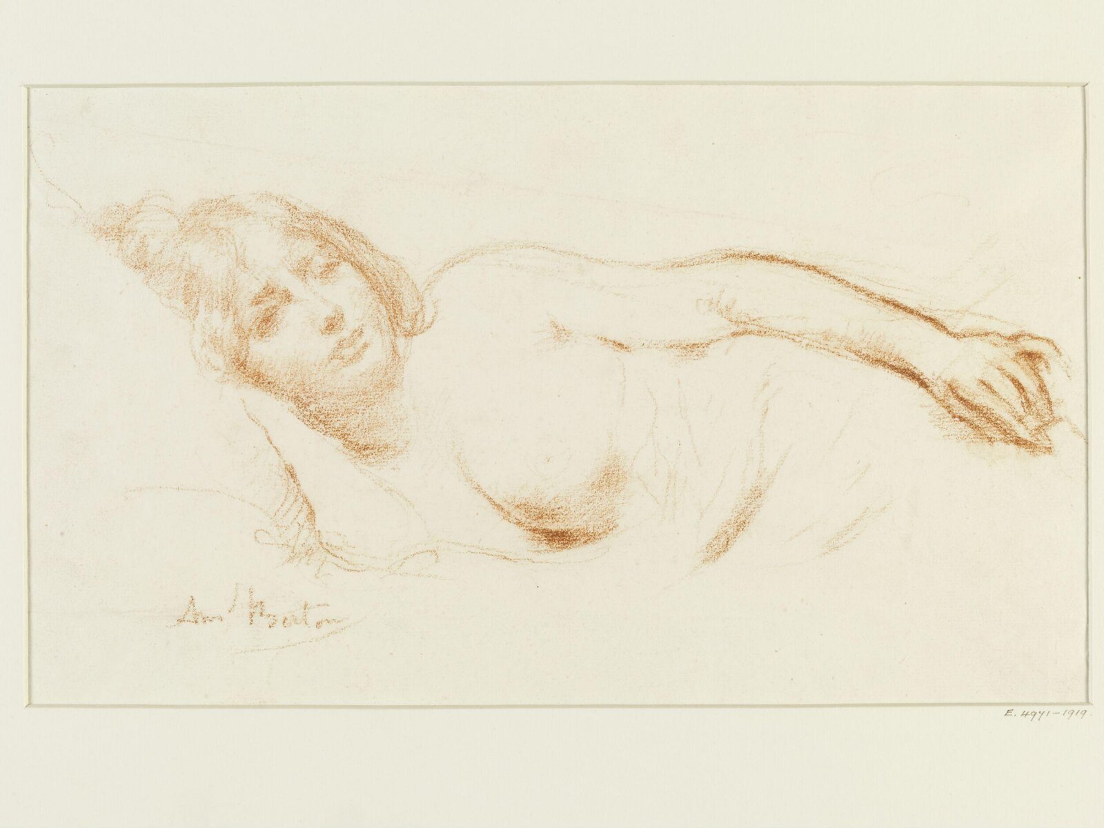 Drawing, Armand Berton, 19th century