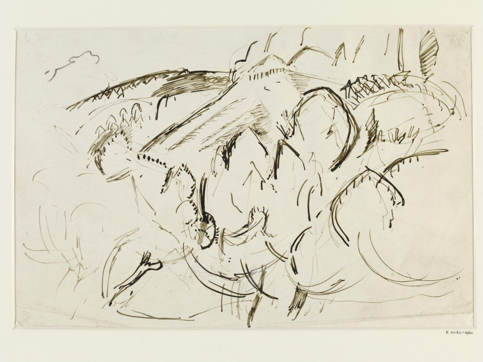 A mountainous landscape with trees, Emile Othon Friesz, late 19th century-early 20th century