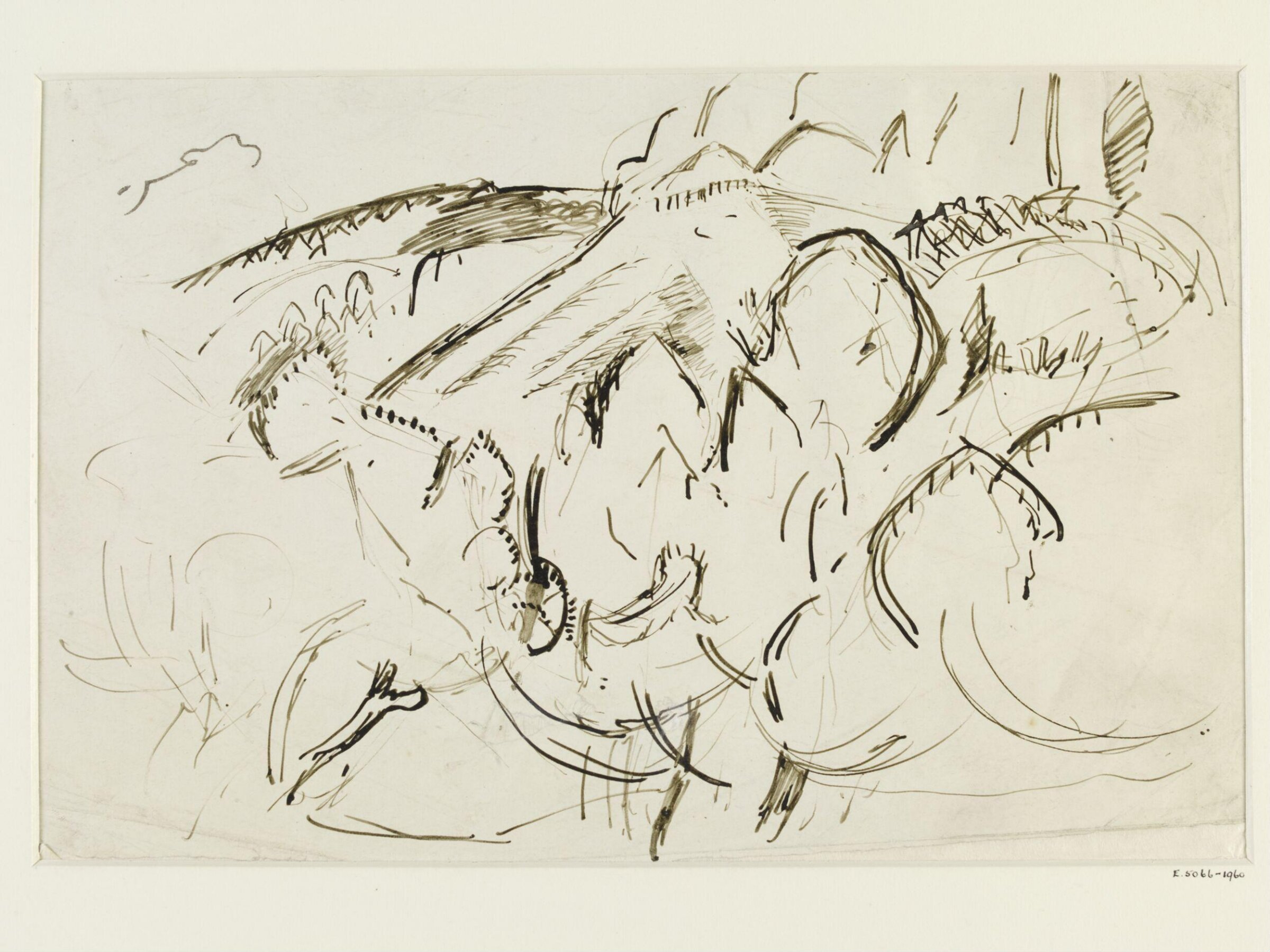 A mountainous landscape with trees, Emile Othon Friesz, late 19th century-early 20th century