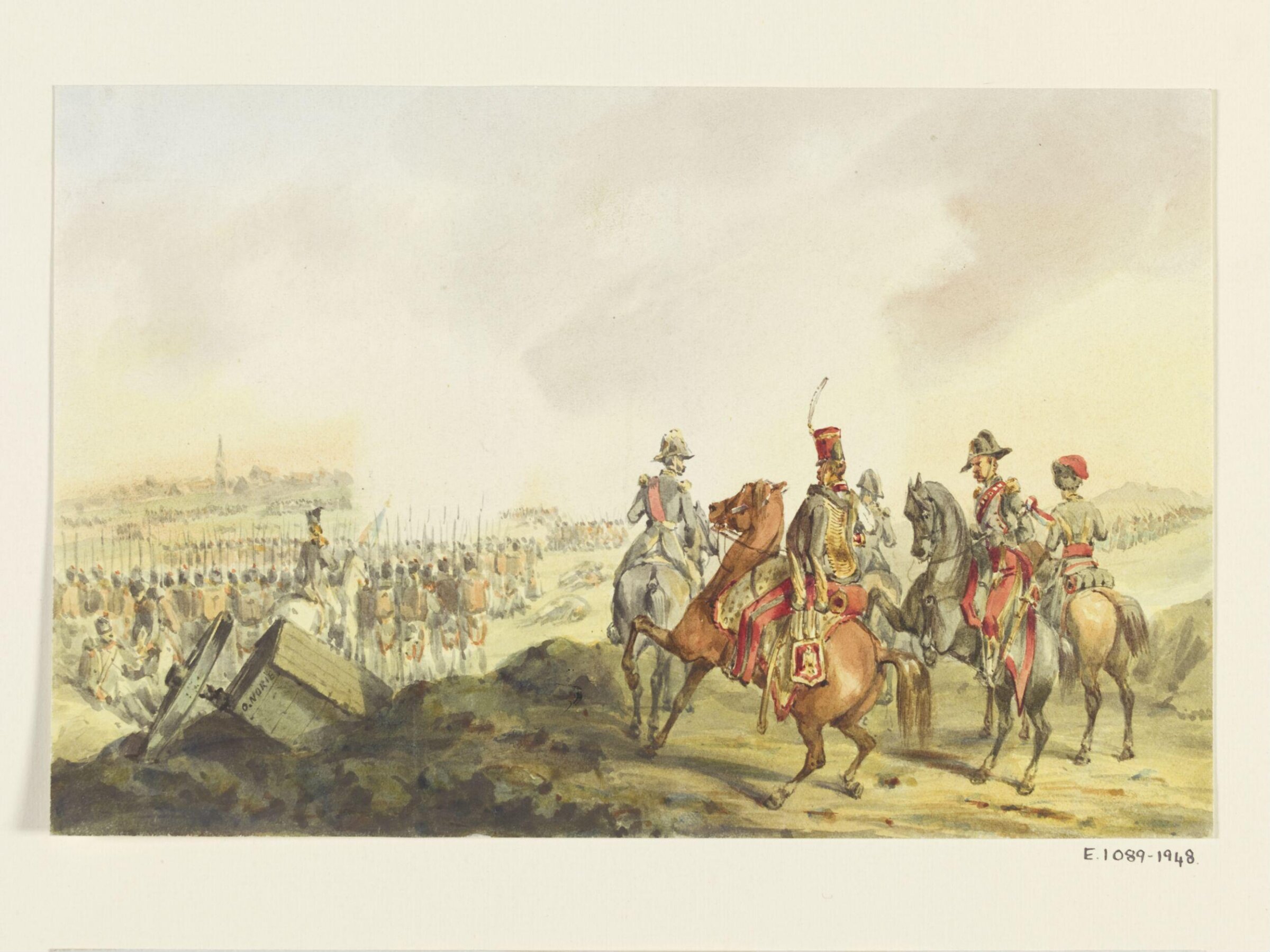 The attack on the village of Wertigen by Oudinot's Division during the battle of Austerlitz, Norie, late 19th century