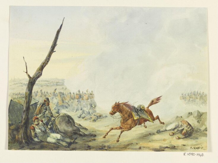 Battle scene during the Napoleonic wars top image