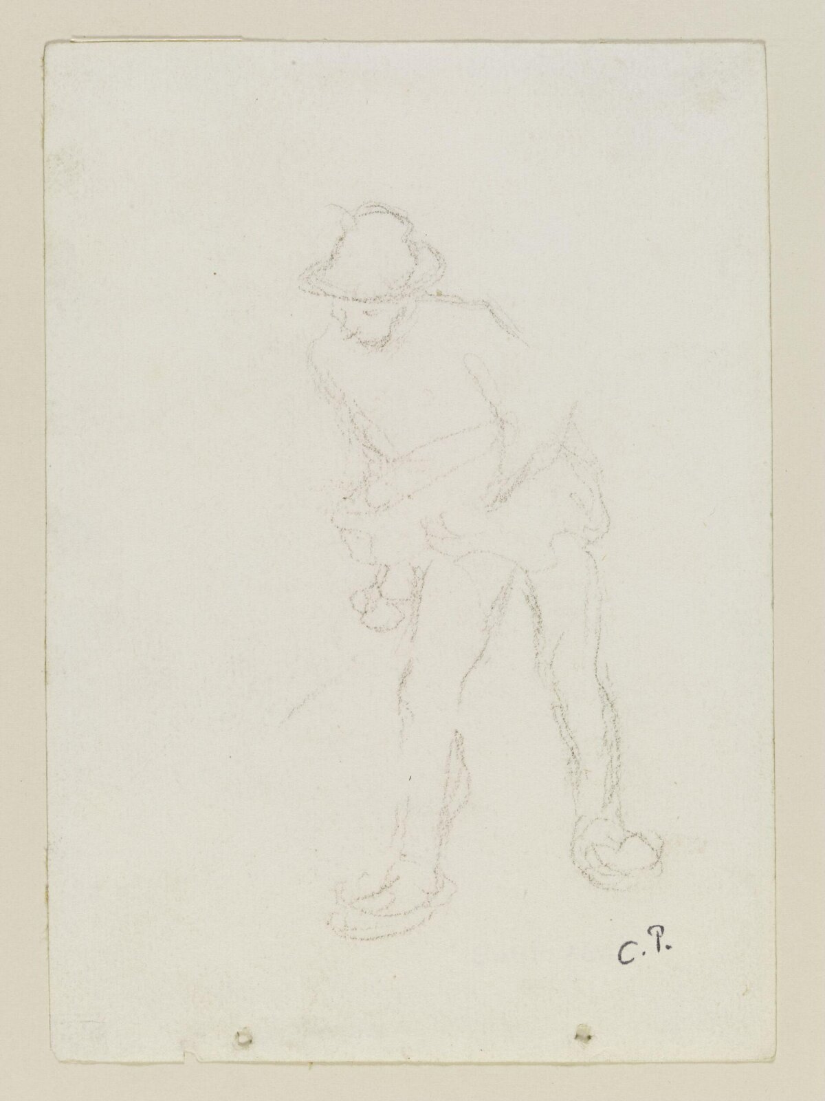 Drawing, Pissaro, late 19th century