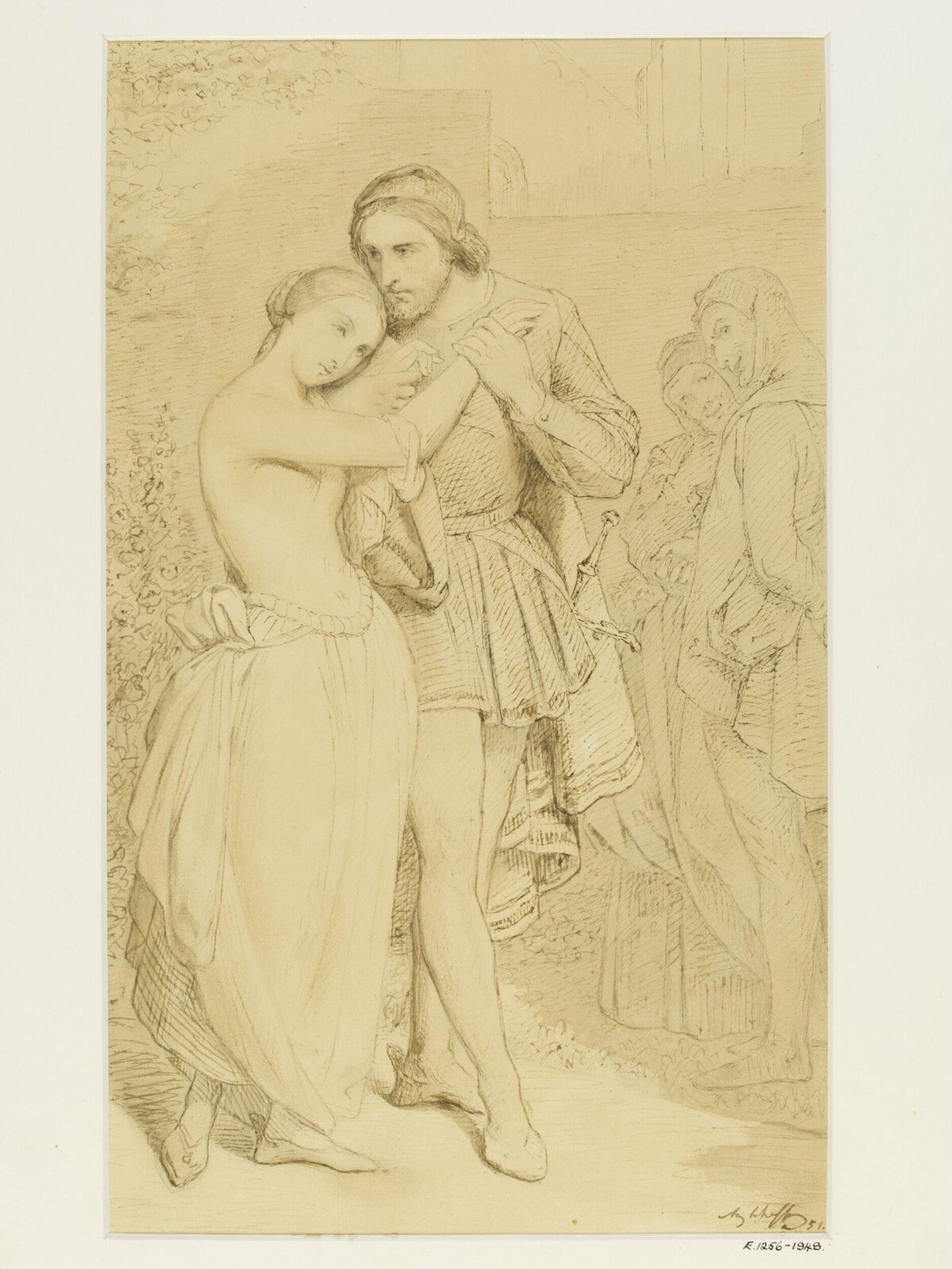 Drawing, Ary Scheffer, 1851