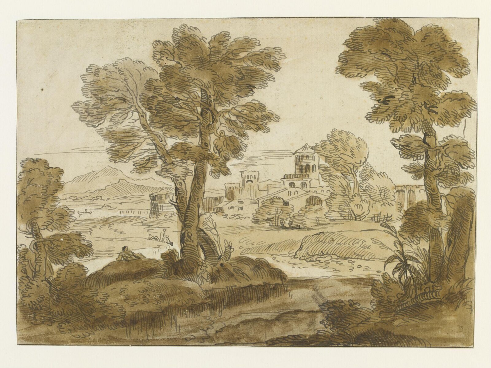 Drawing, Claude Lorrain, late 17th century