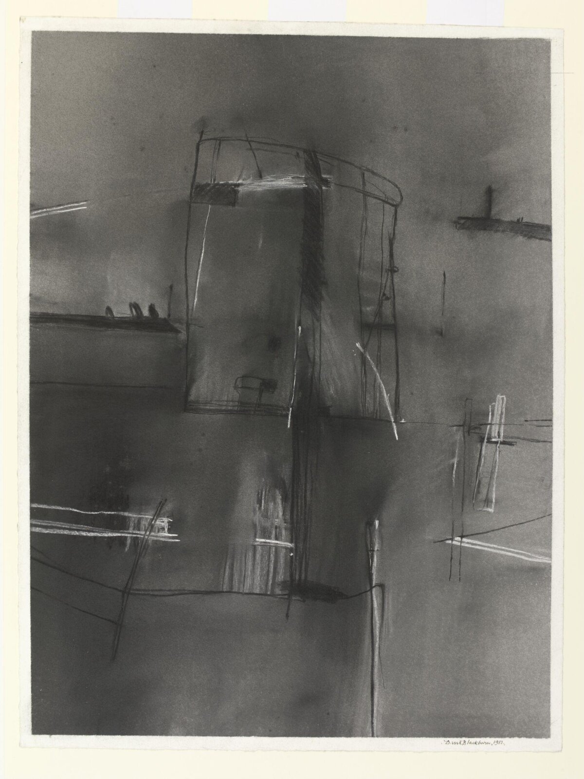 Industrial Landscape with Gasometer, David Blackburn, 1981