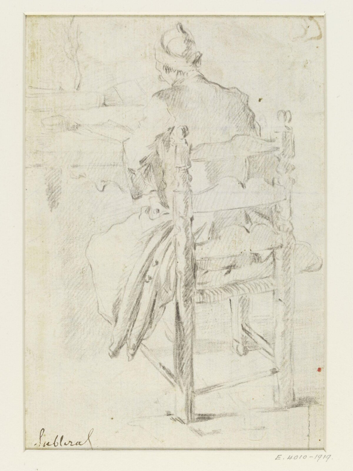 Study of a seated man, early 18th century