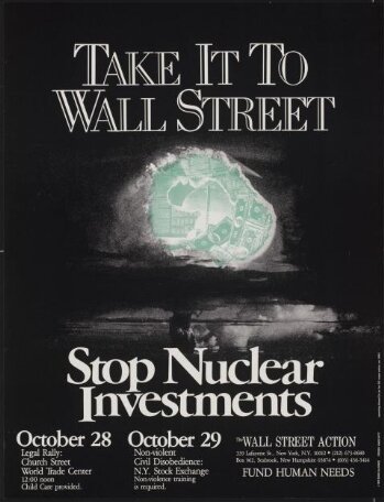 Take It To Wall Street. Stop Nuclear Investments.