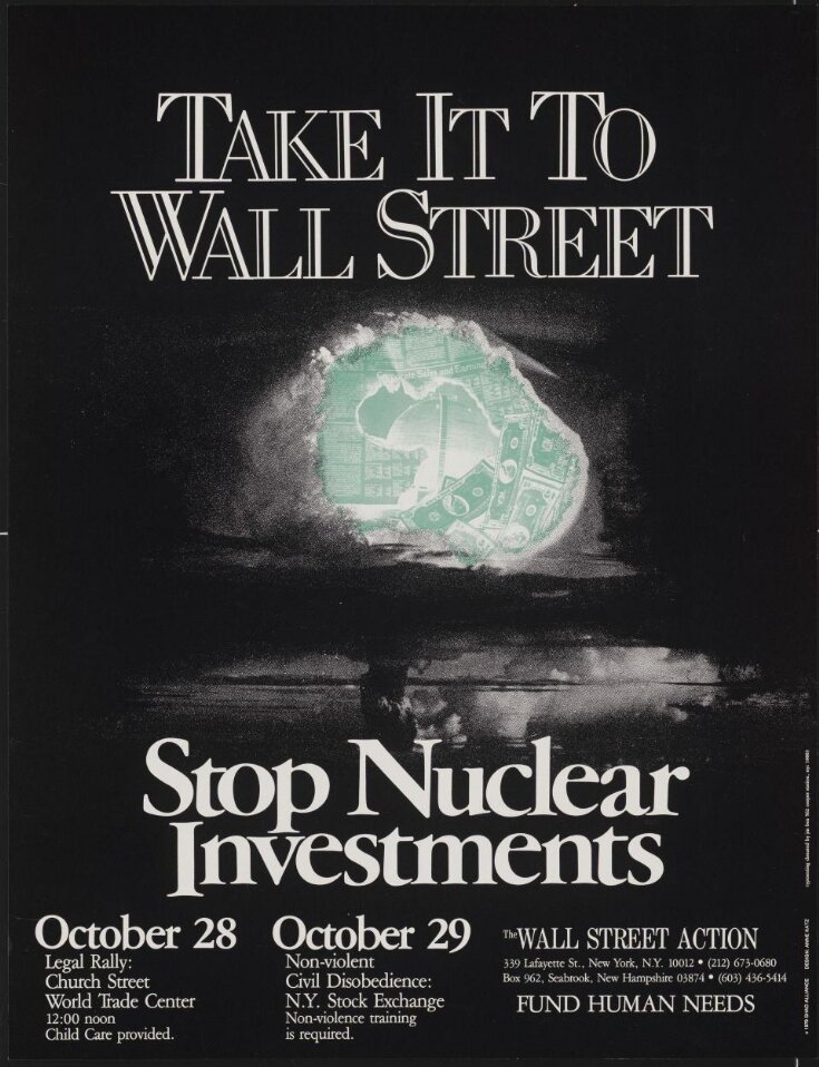 Take It To Wall Street. Stop Nuclear Investments. image