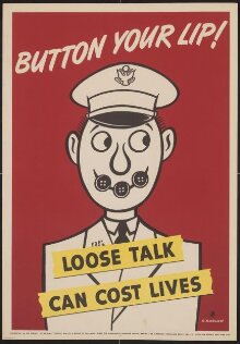 Button your lip! Loose talk can cost lives thumbnail 1