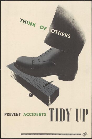 Think of others - prevent accidents tidy up