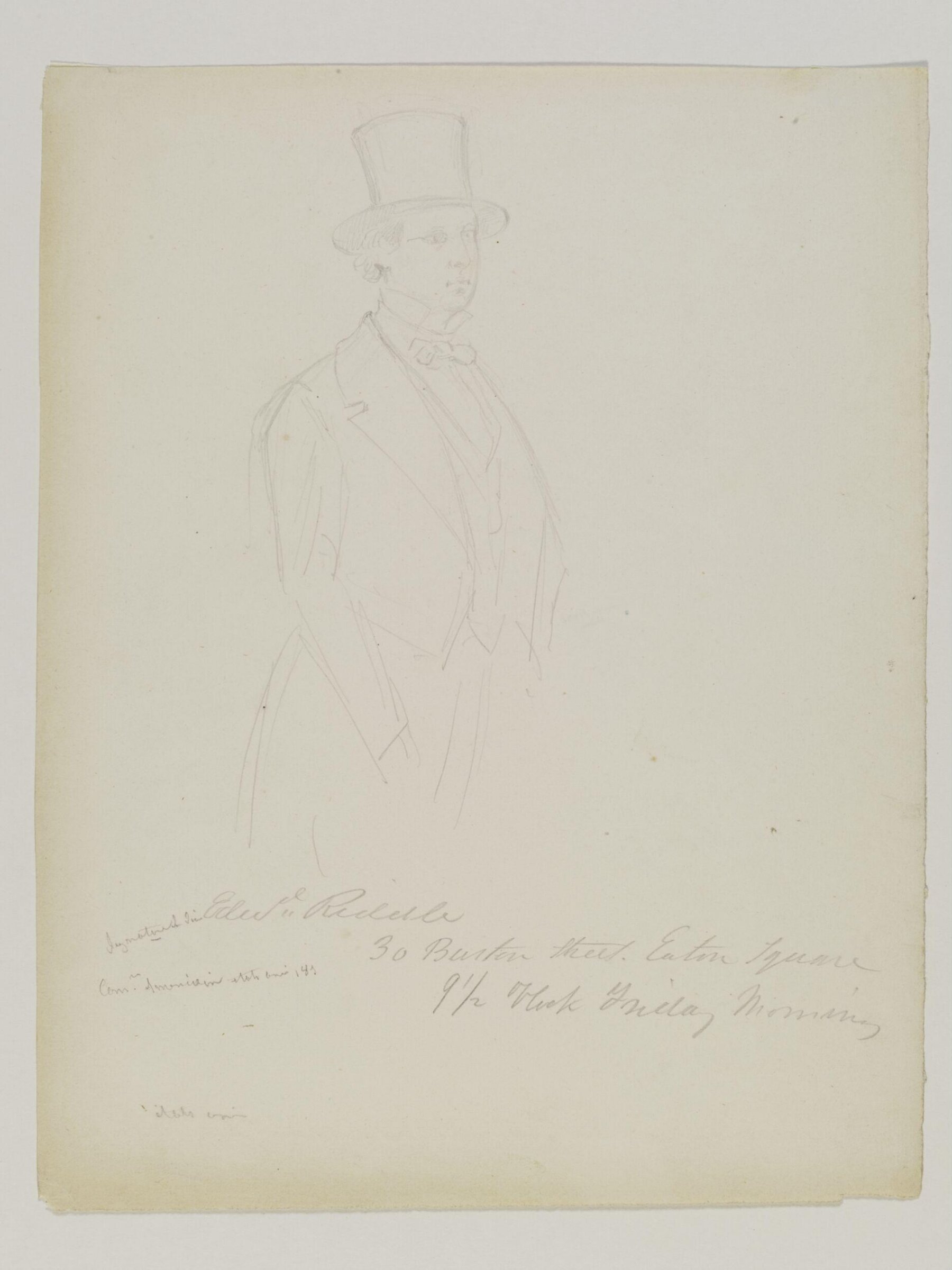 Drawing, Prosper Lafaye, 1851