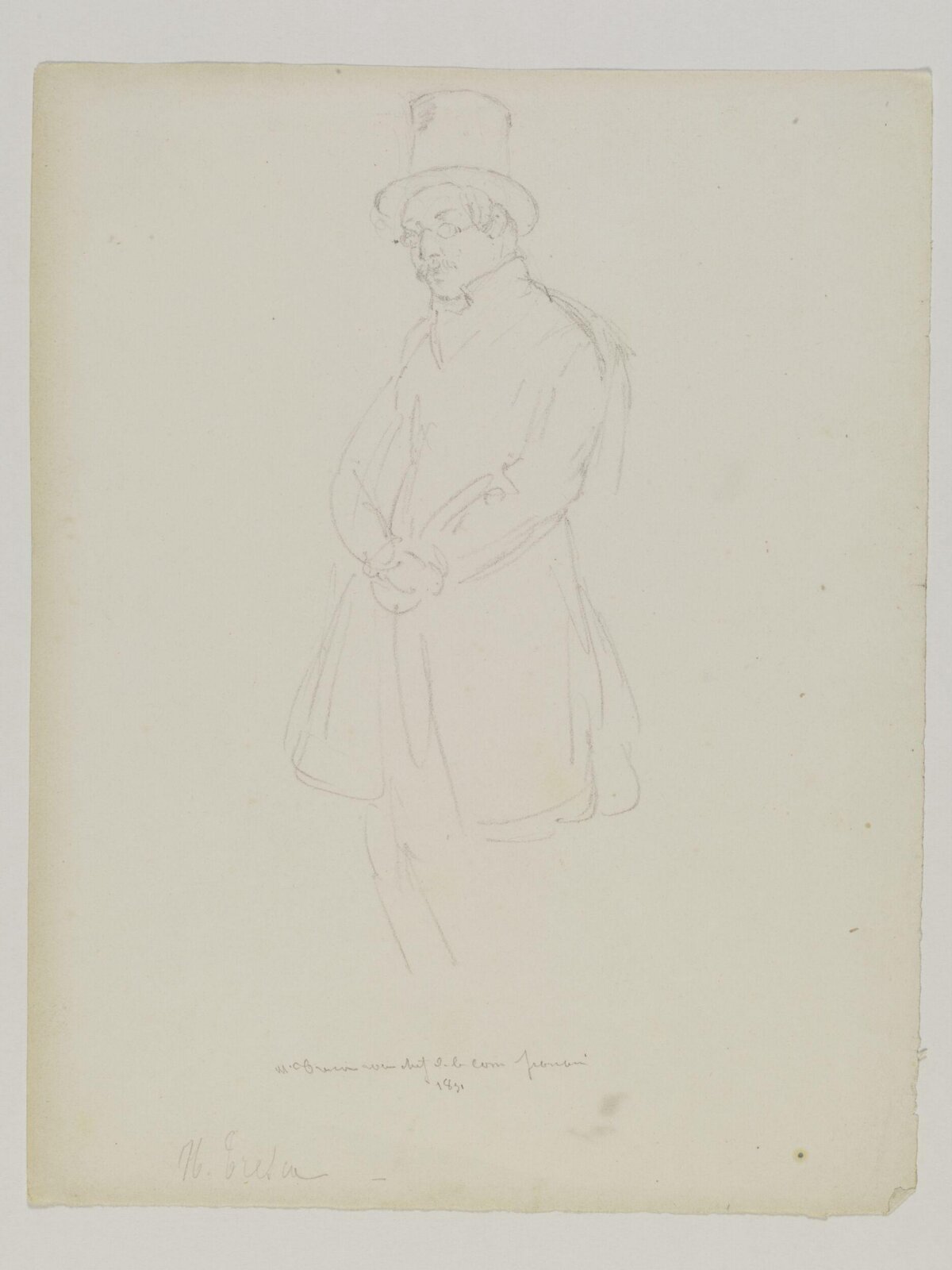 Drawing, Prosper Lafaye, 1851