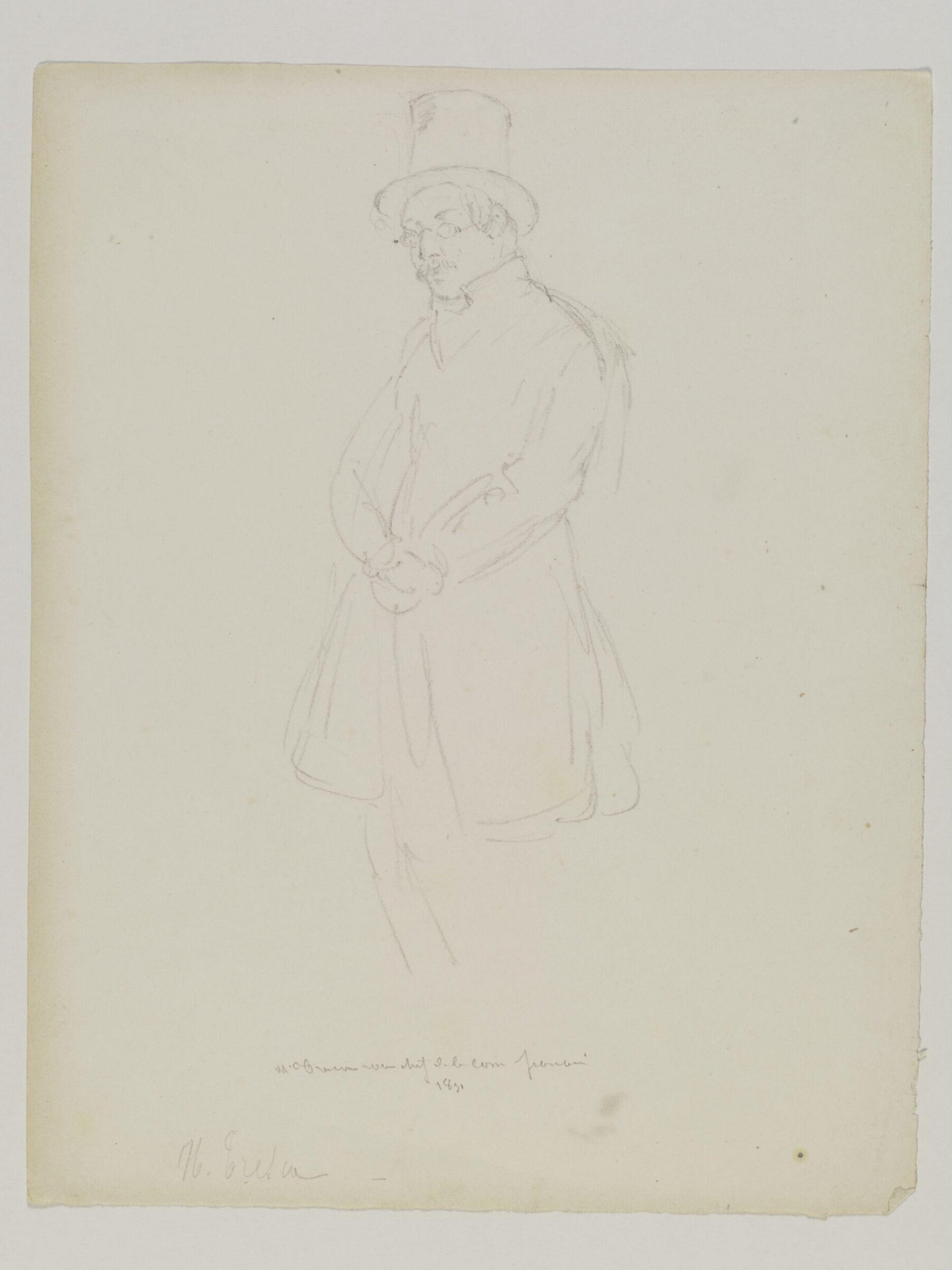 Drawing, Prosper Lafaye, 1851