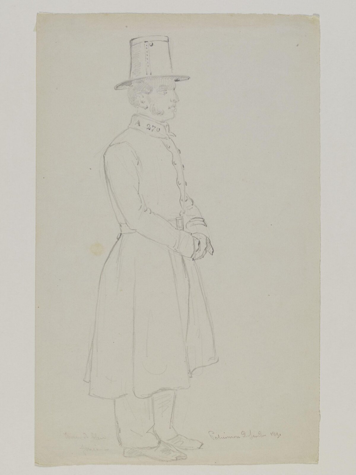 Drawing, Prosper Lafaye, 1851
