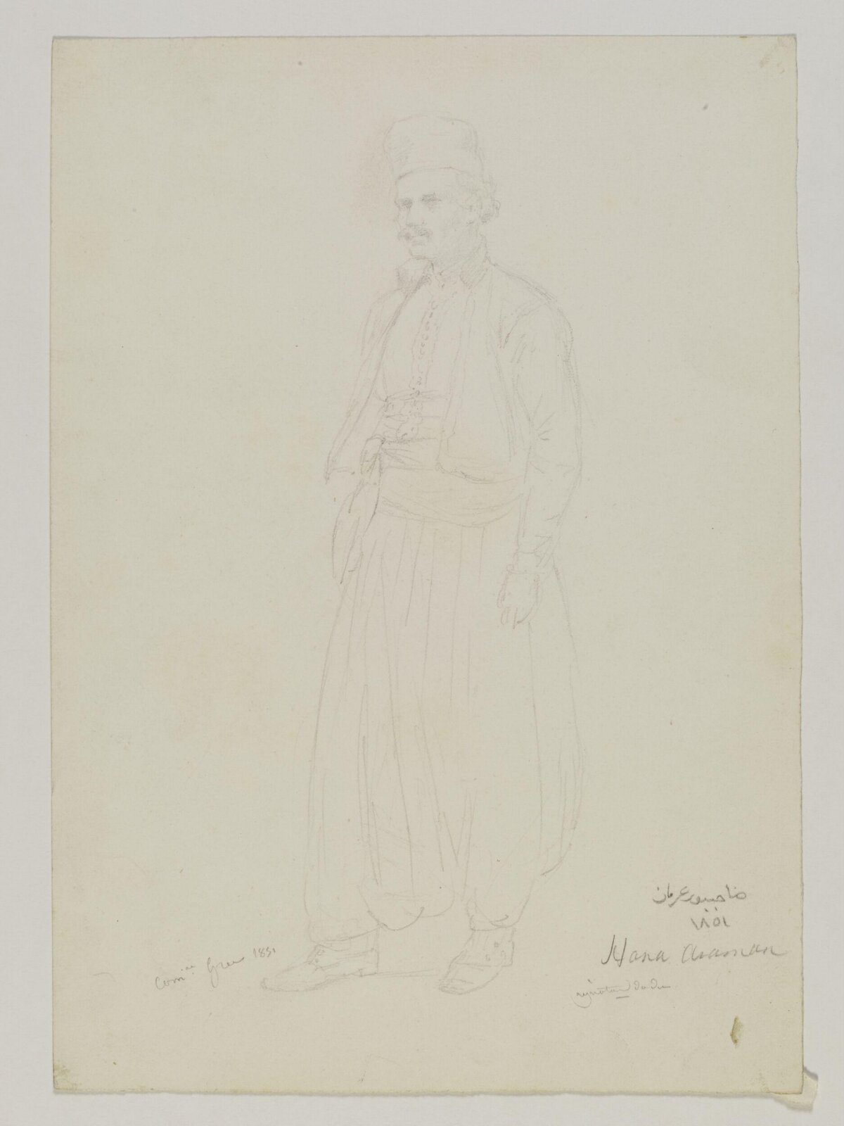 Drawing, Prosper Lafaye, 1851