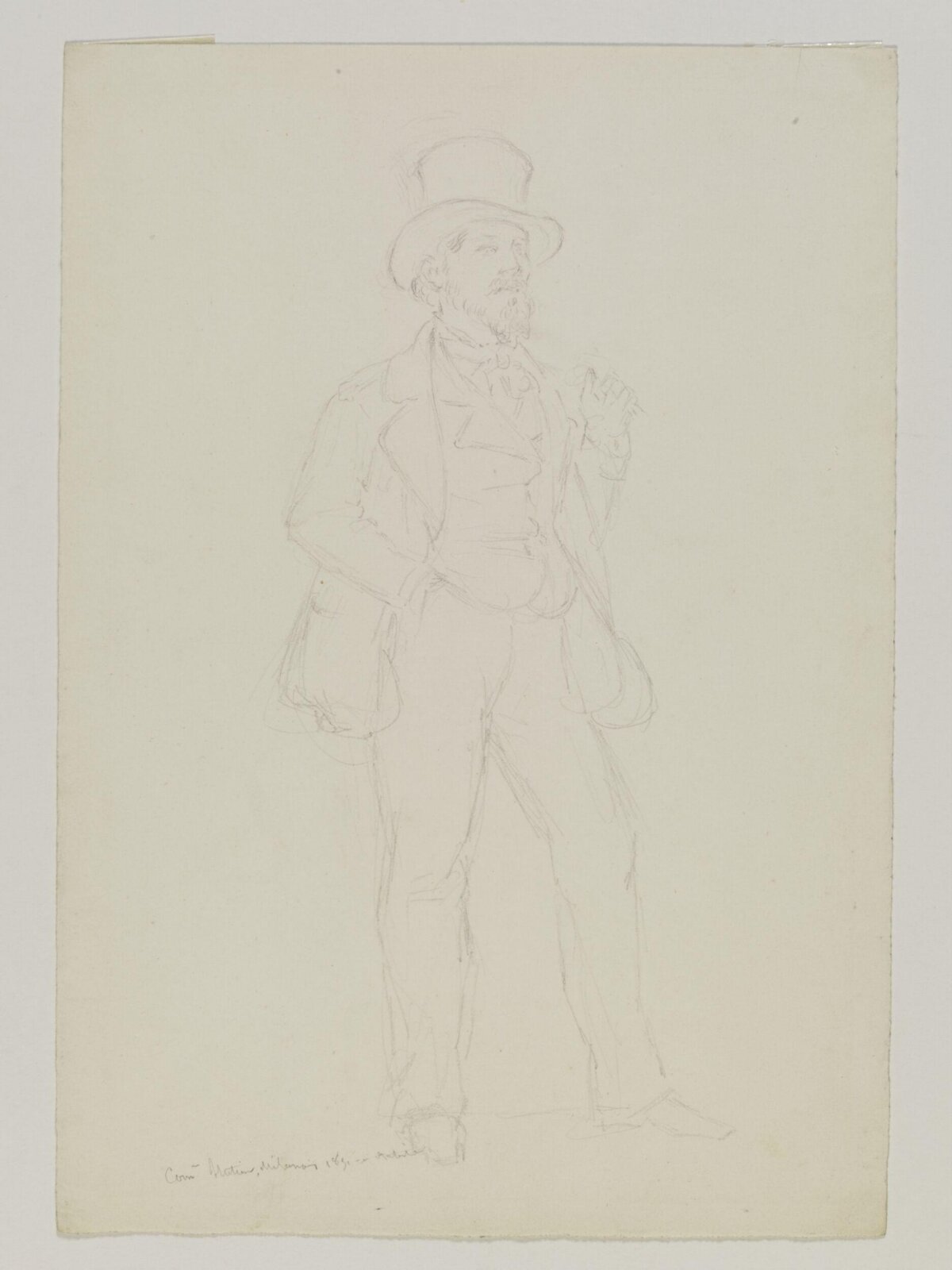Drawing, Prosper Lafaye, 1851