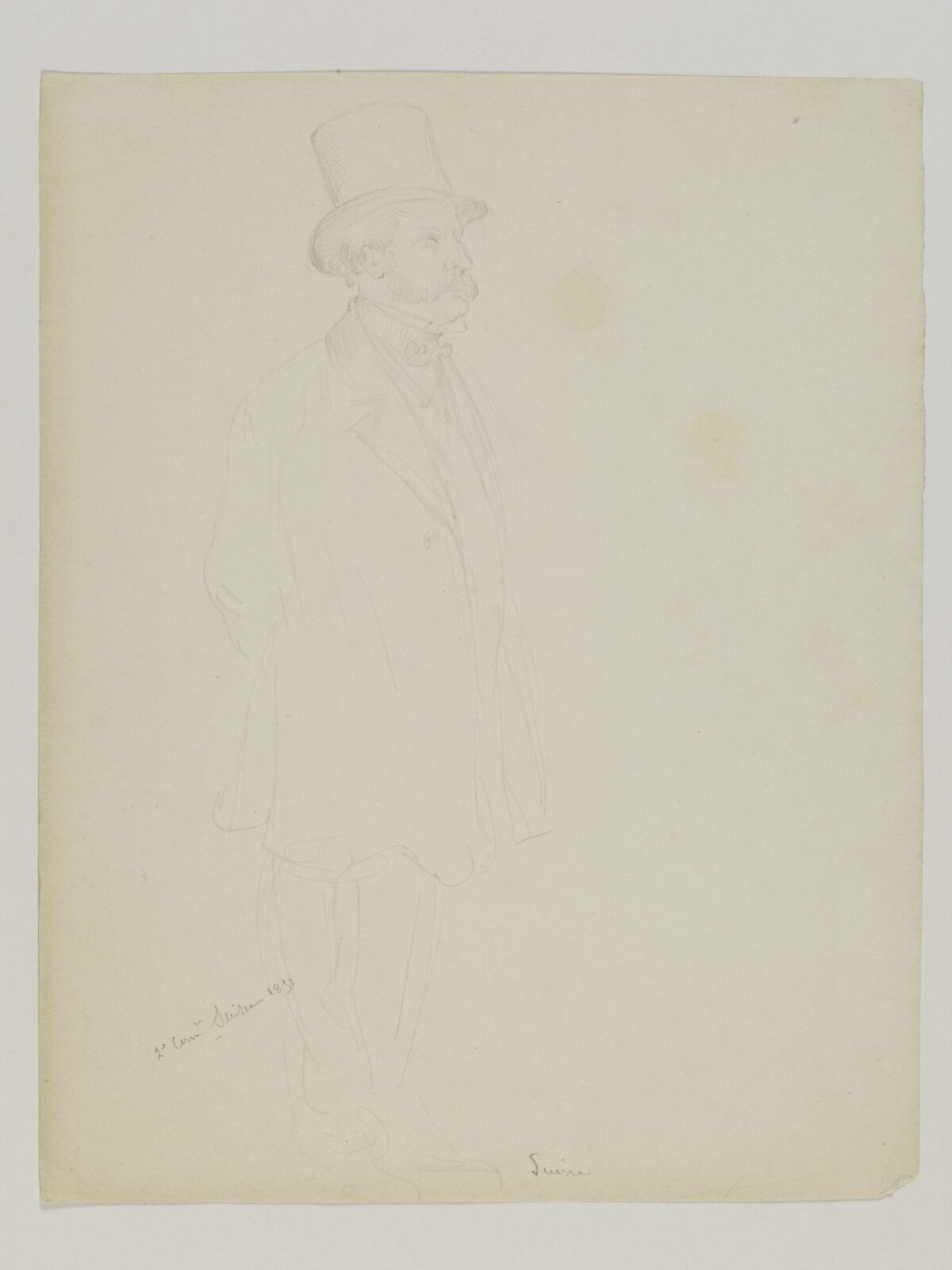 Drawing, Prosper Lafaye, 1851