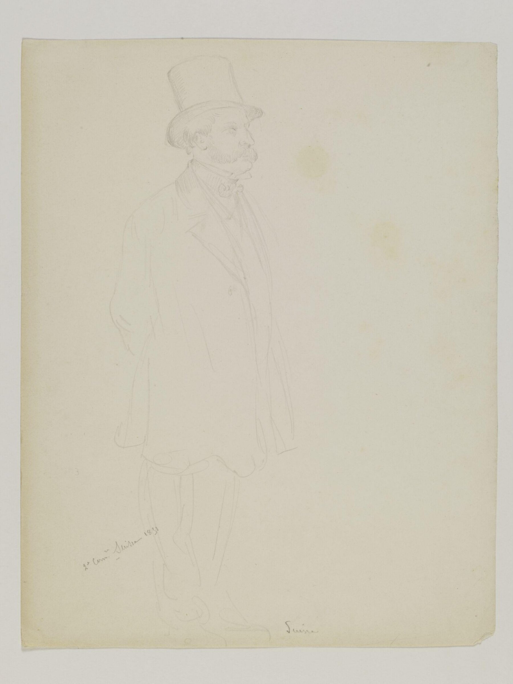 Drawing, Prosper Lafaye, 1851