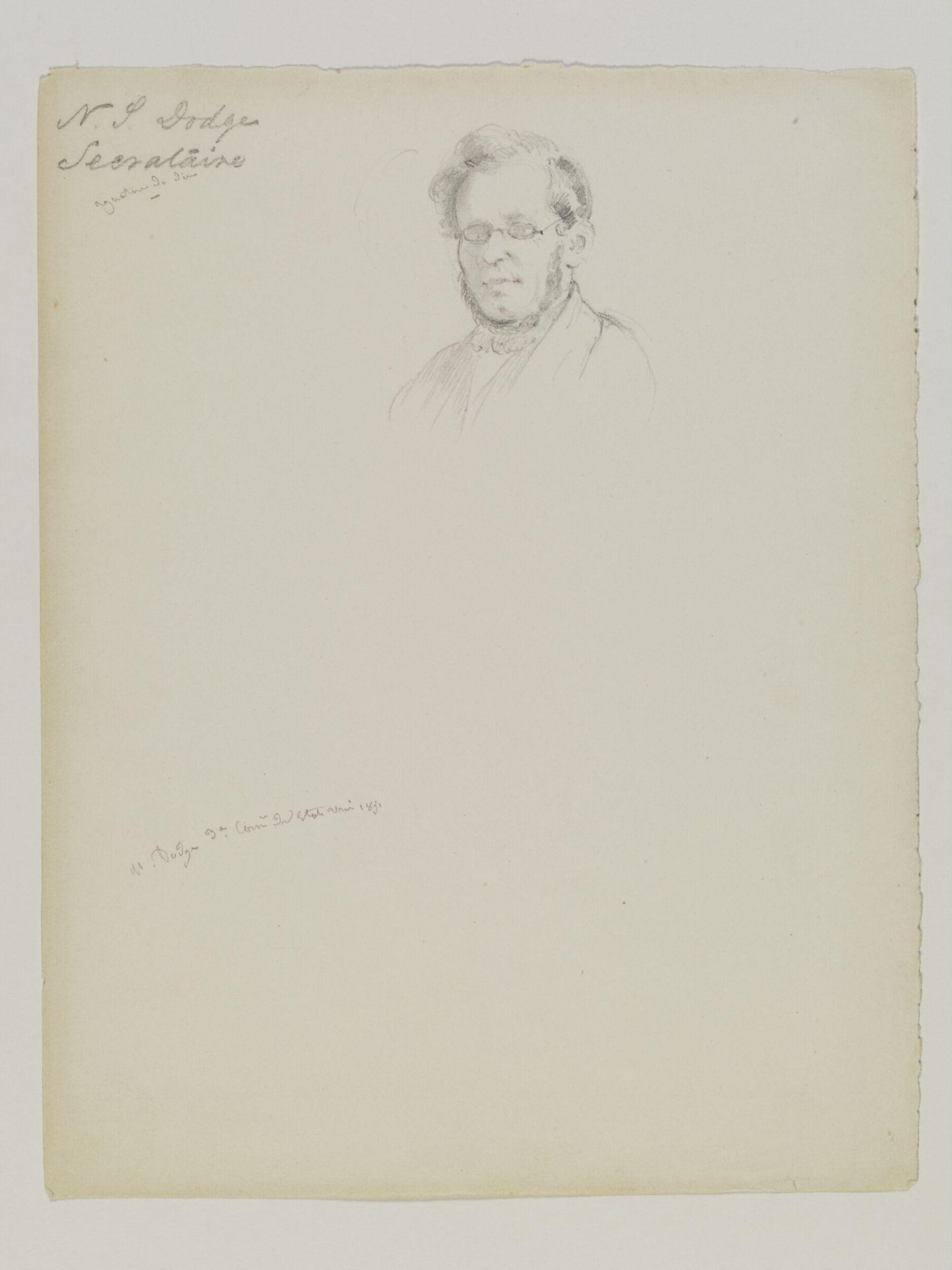 Drawing, Prosper Lafaye, 1851