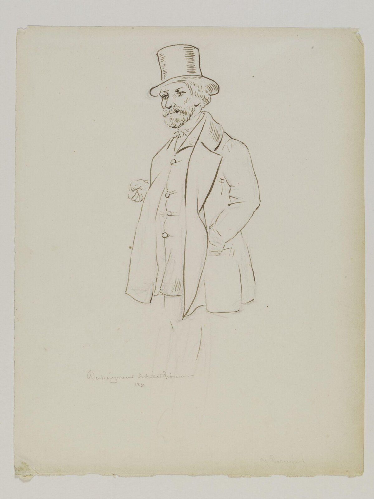 Drawing, Prosper Lafaye, 1851