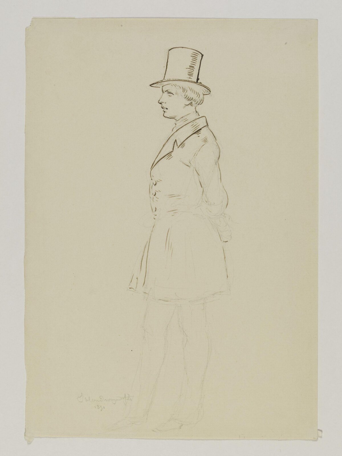 Drawing, Prosper Lafaye, 1851