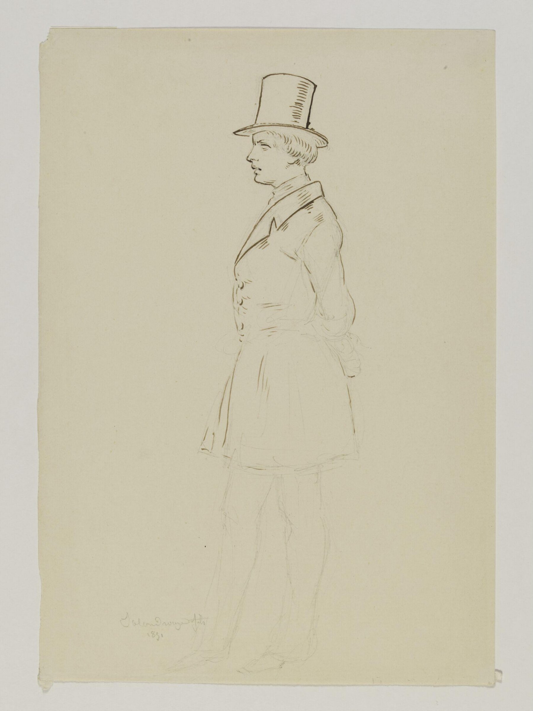 Drawing, Prosper Lafaye, 1851