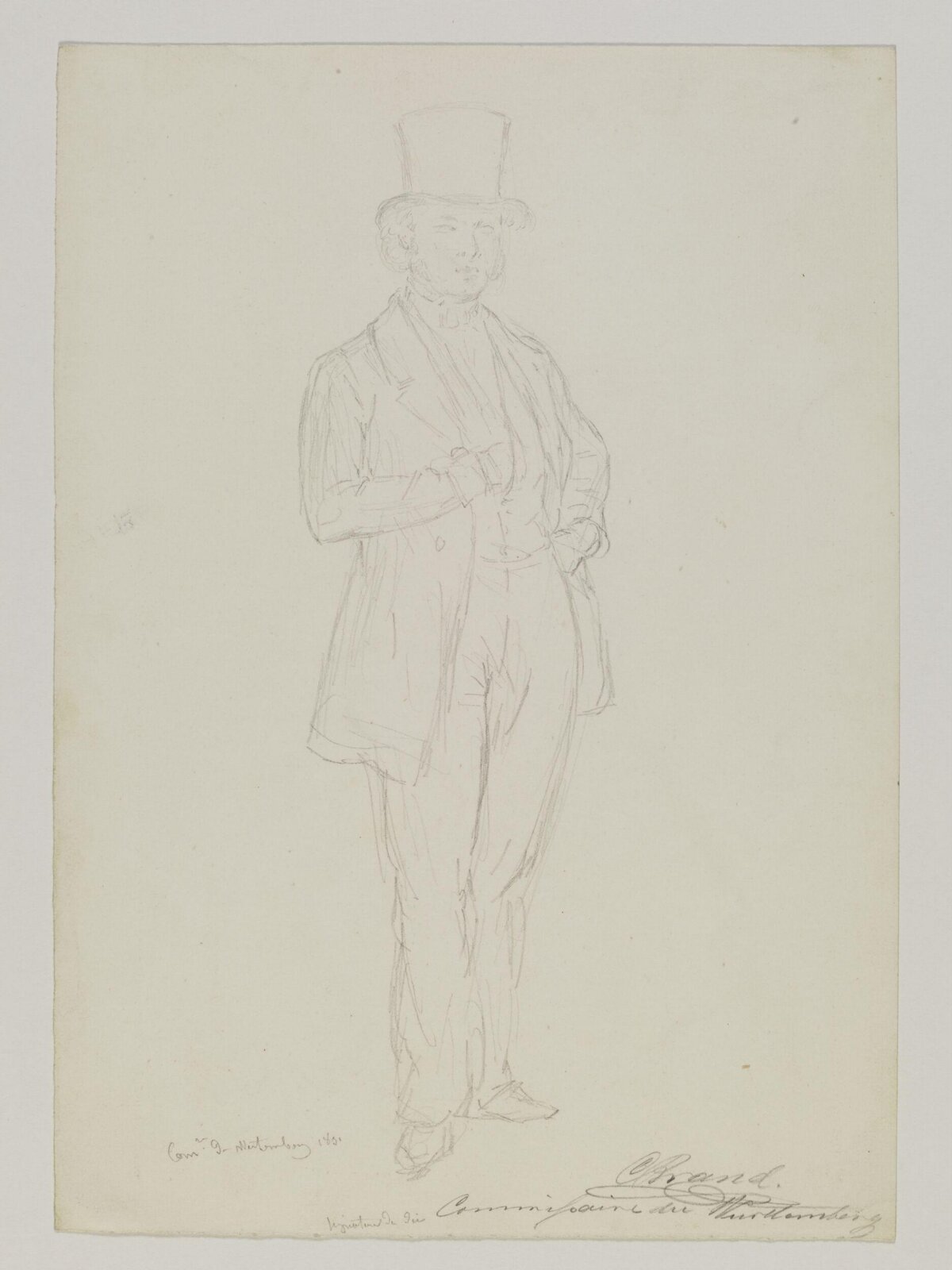 Drawing, Prosper Lafaye, 1851