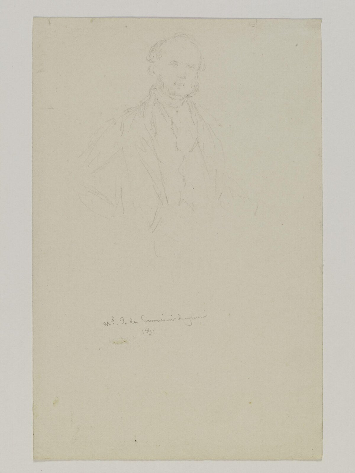 Drawing, Prosper Lafaye, 1851
