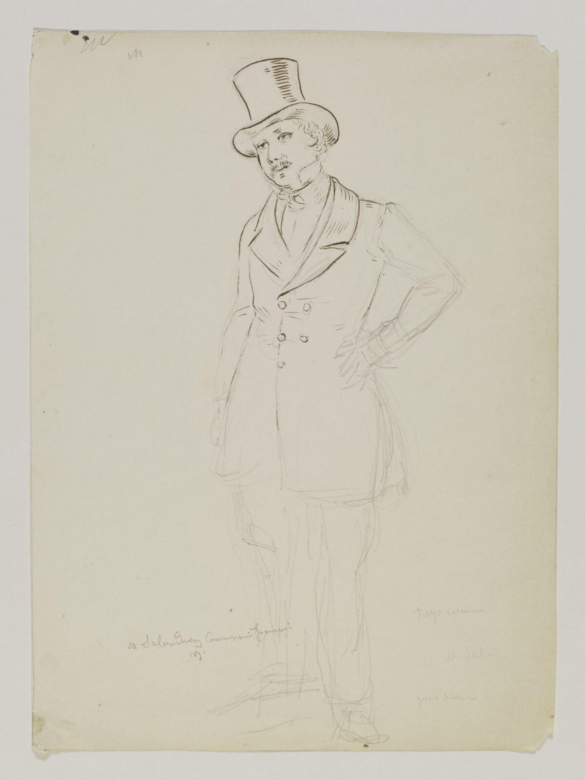 Drawing, Prosper Lafaye, 1851