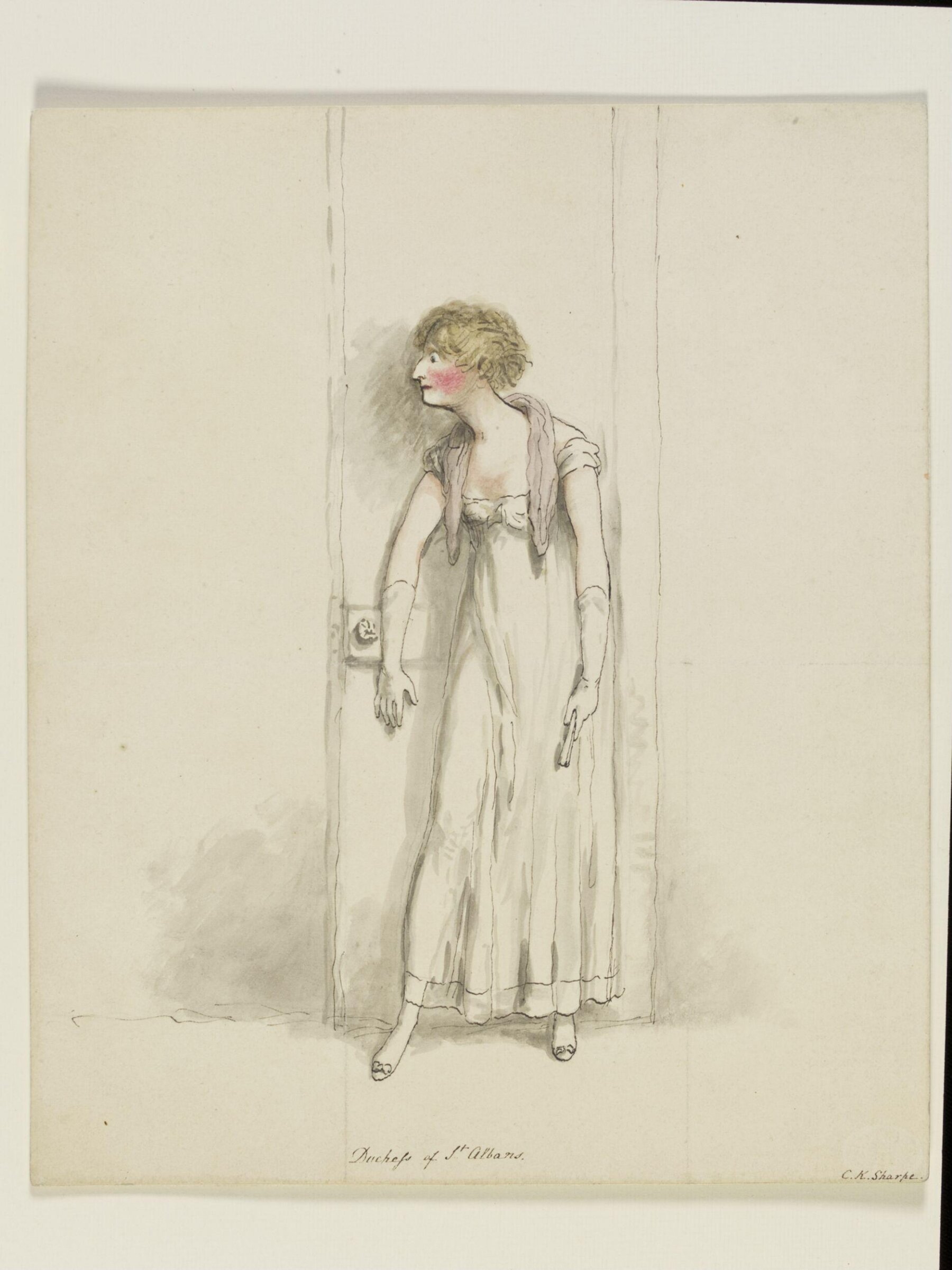 Harriot Mellon (later successively Mrs. Coutts and Duchess of Saint Albans), Charles Kirkpatrick Sharpe, 1809