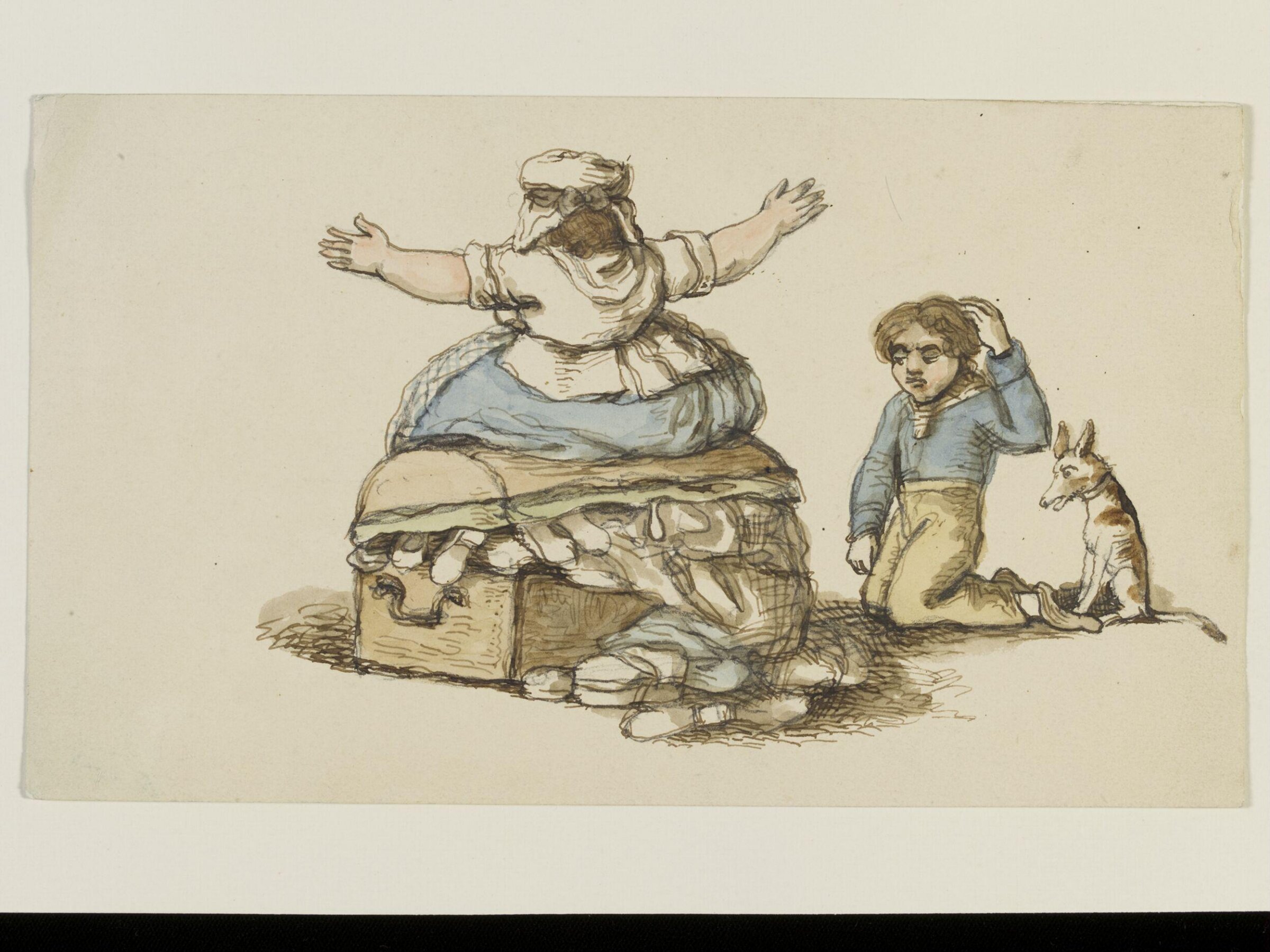 Packing a trunk, Charles Kirkpatrick Sharpe