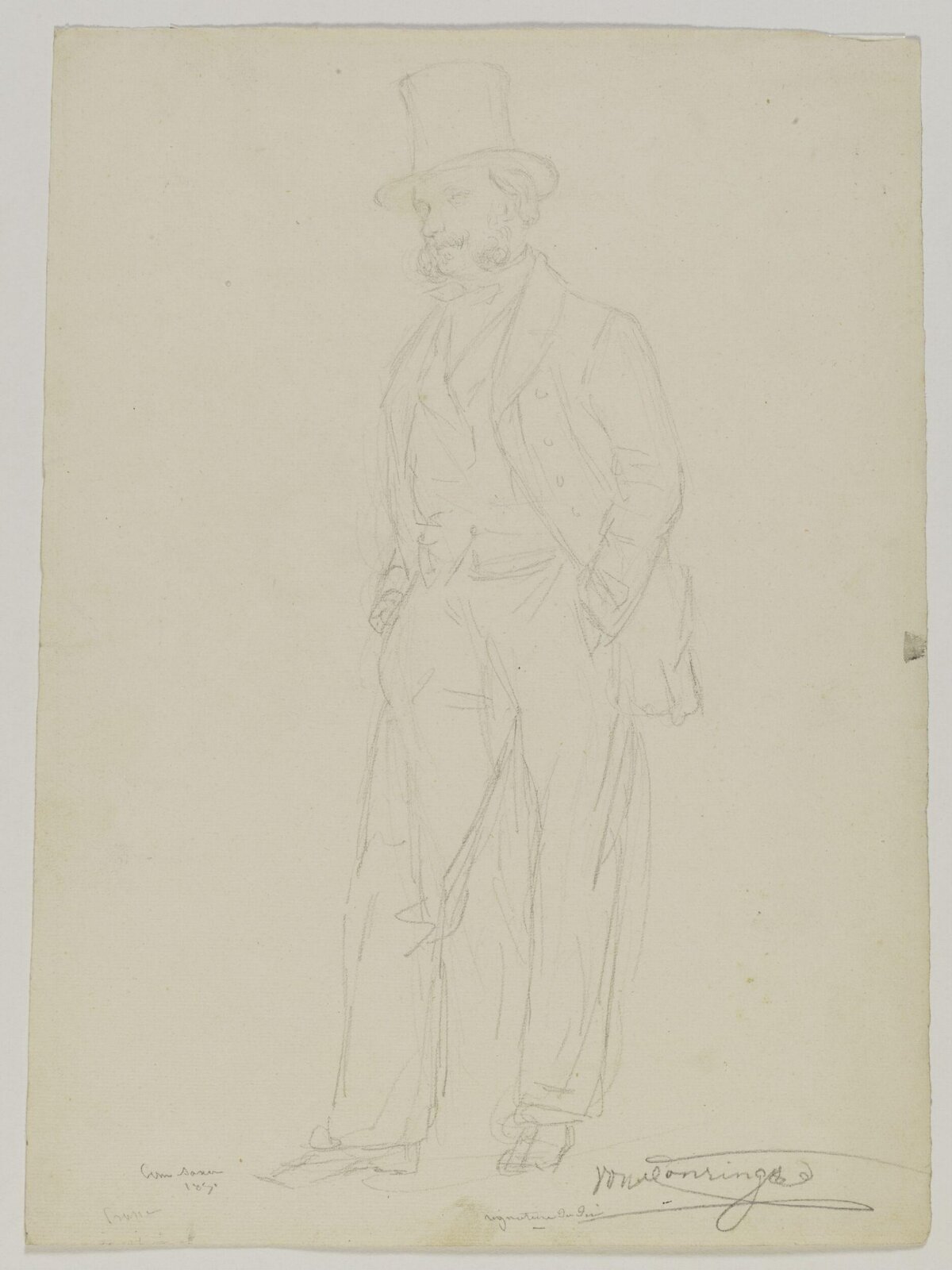 Drawing, Prosper Lafaye, 1851