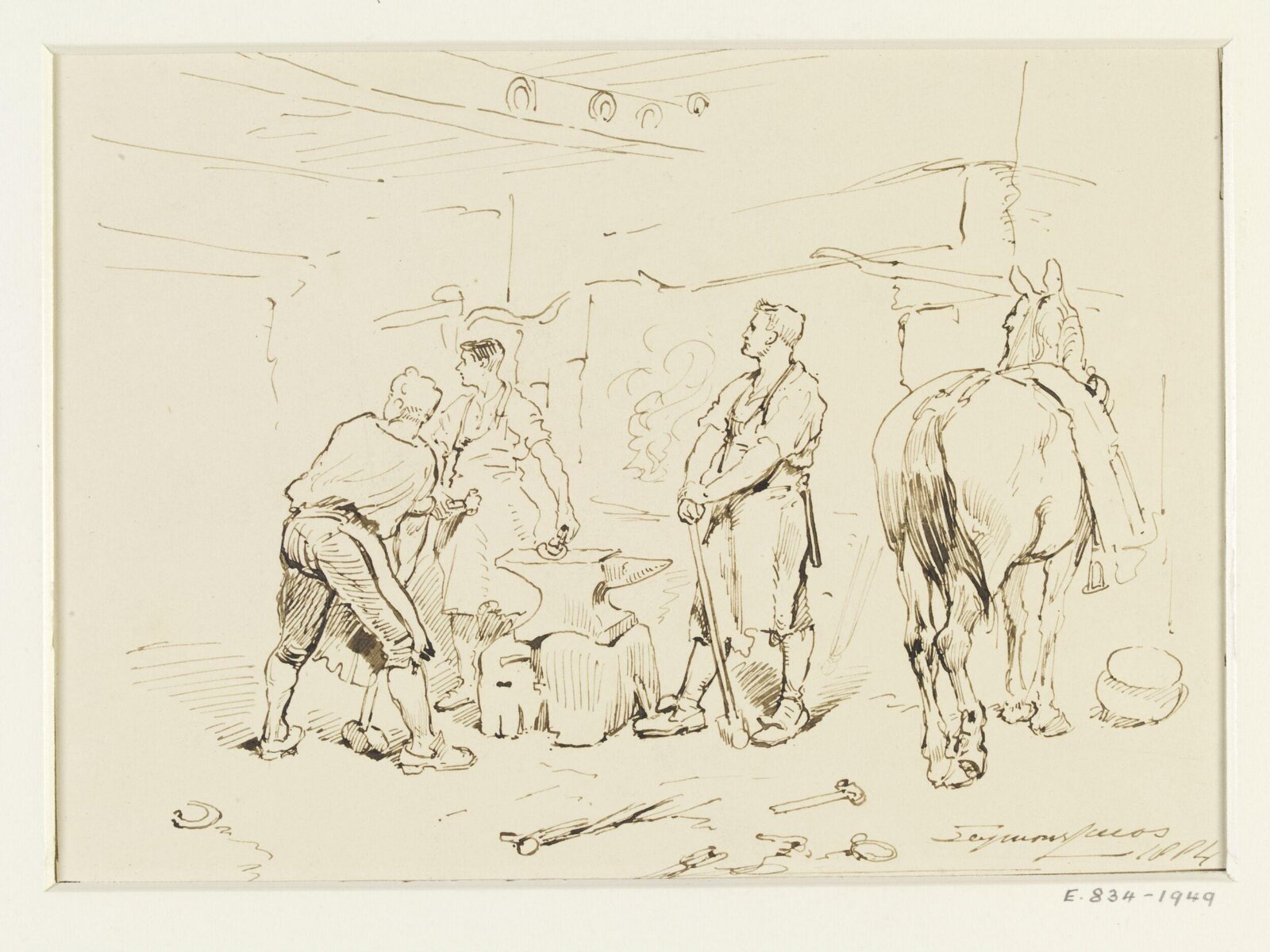Drawing, John Seymour Lucas, 1884