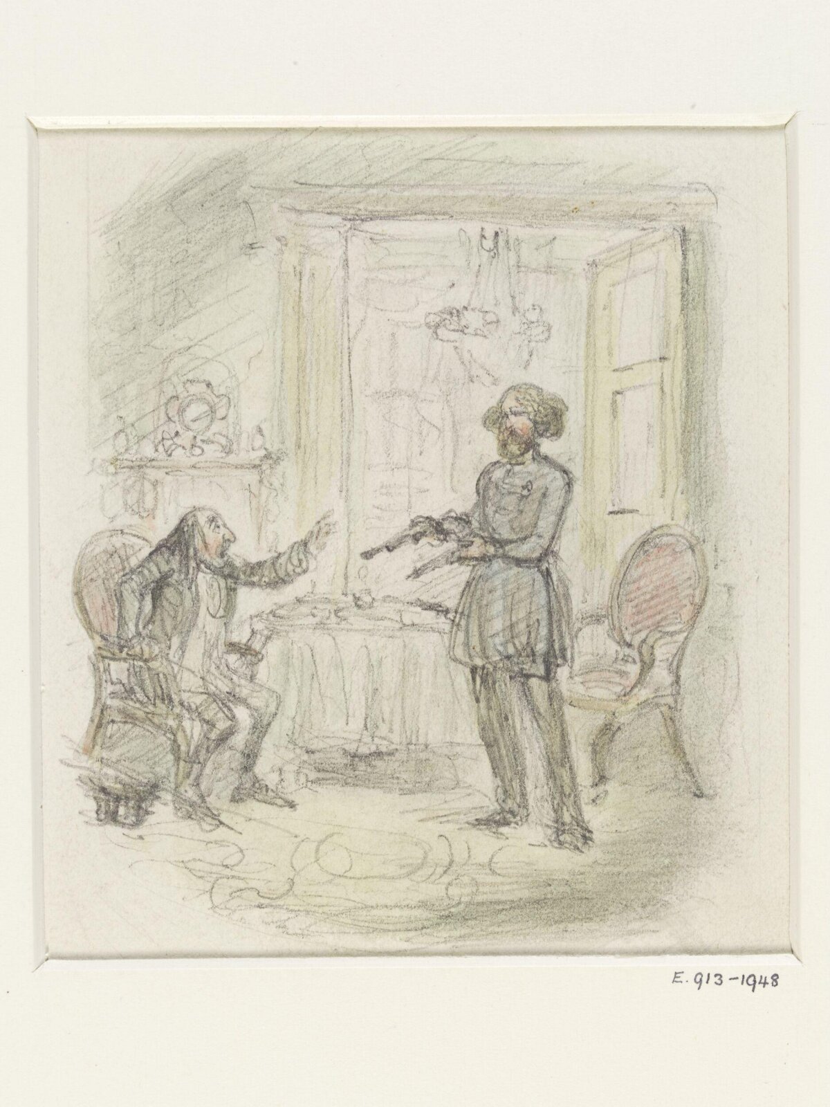 Drawing, Leech, 1845