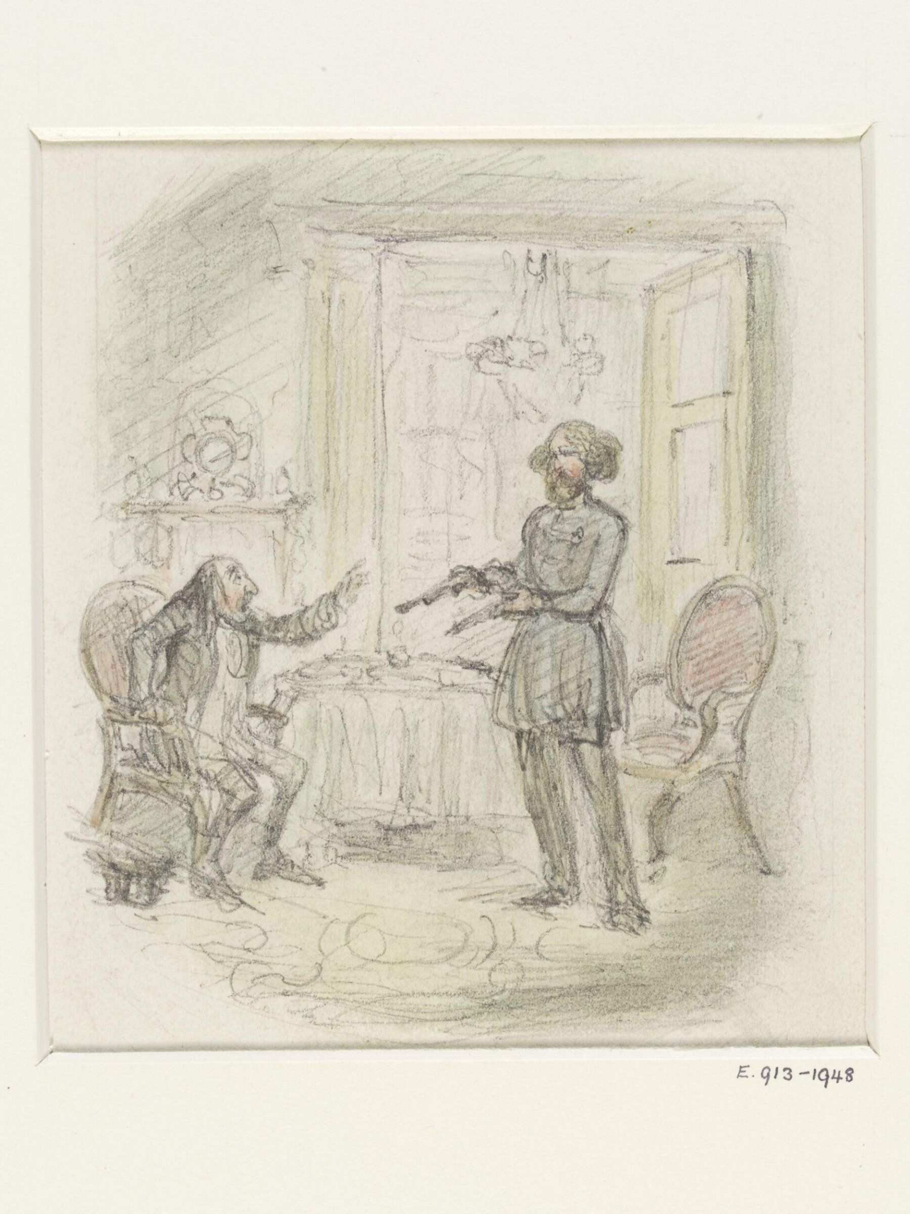 Drawing, Leech, 1845