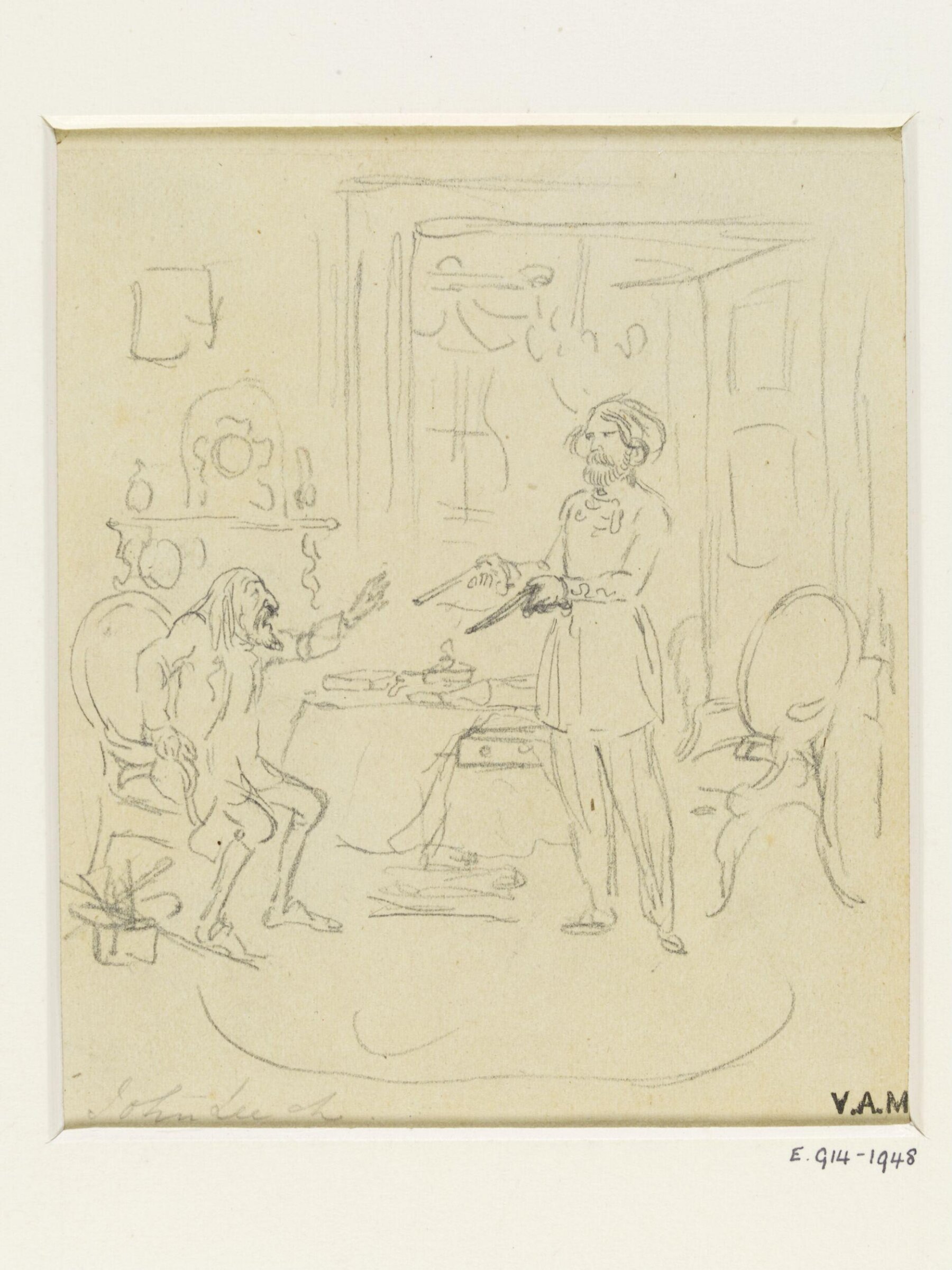 Drawing, Leech, 1845