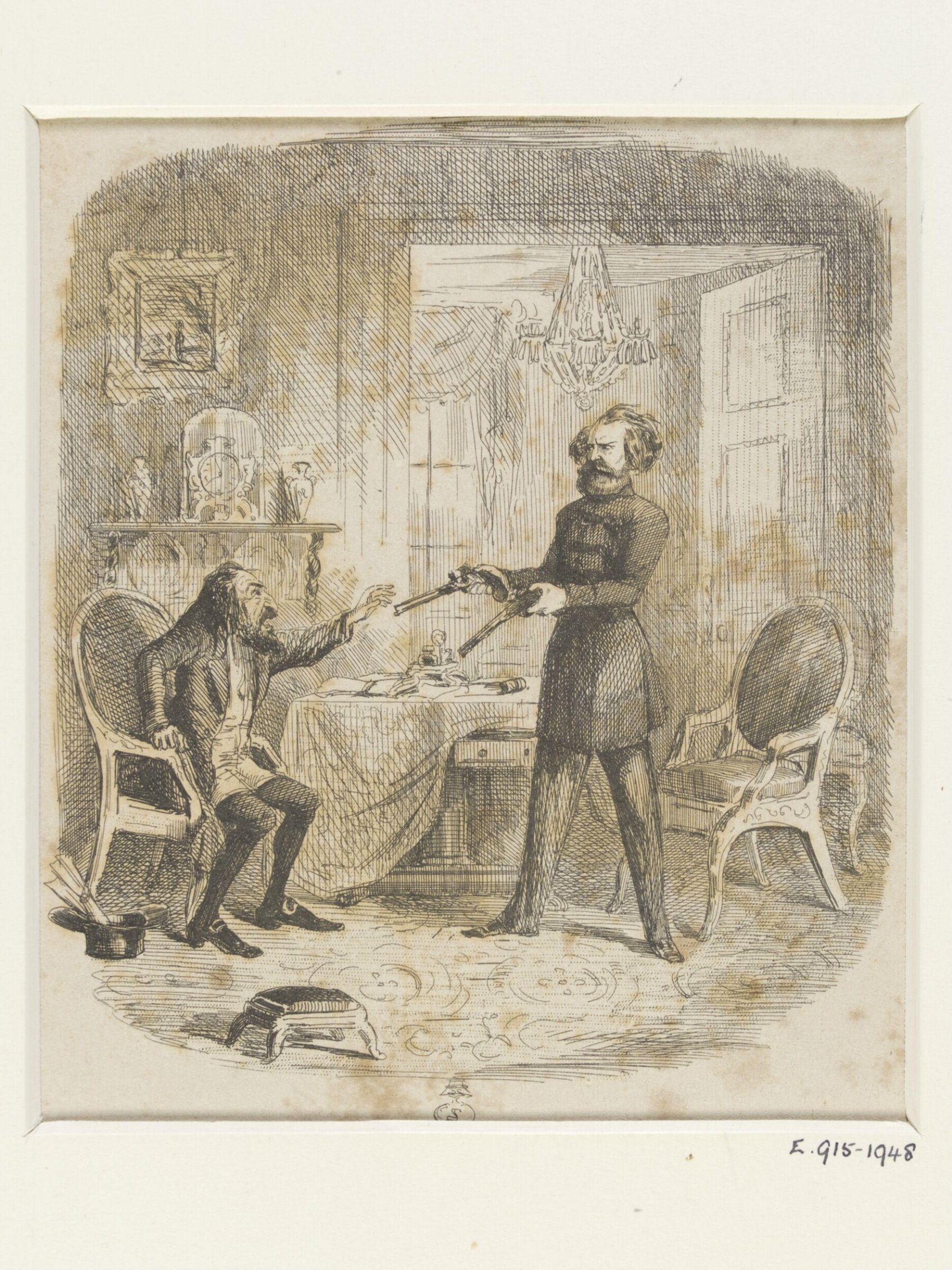 Drawing, John Leech, 1845