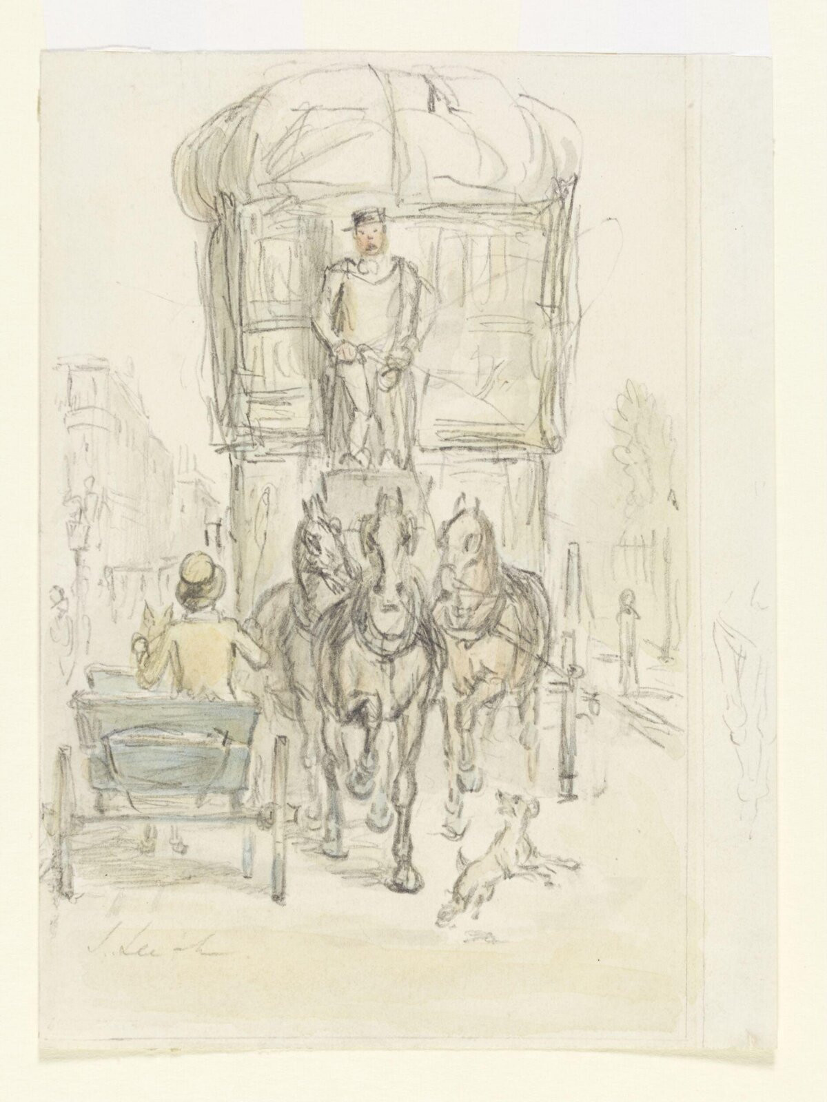 Drawing, Leech, 1853