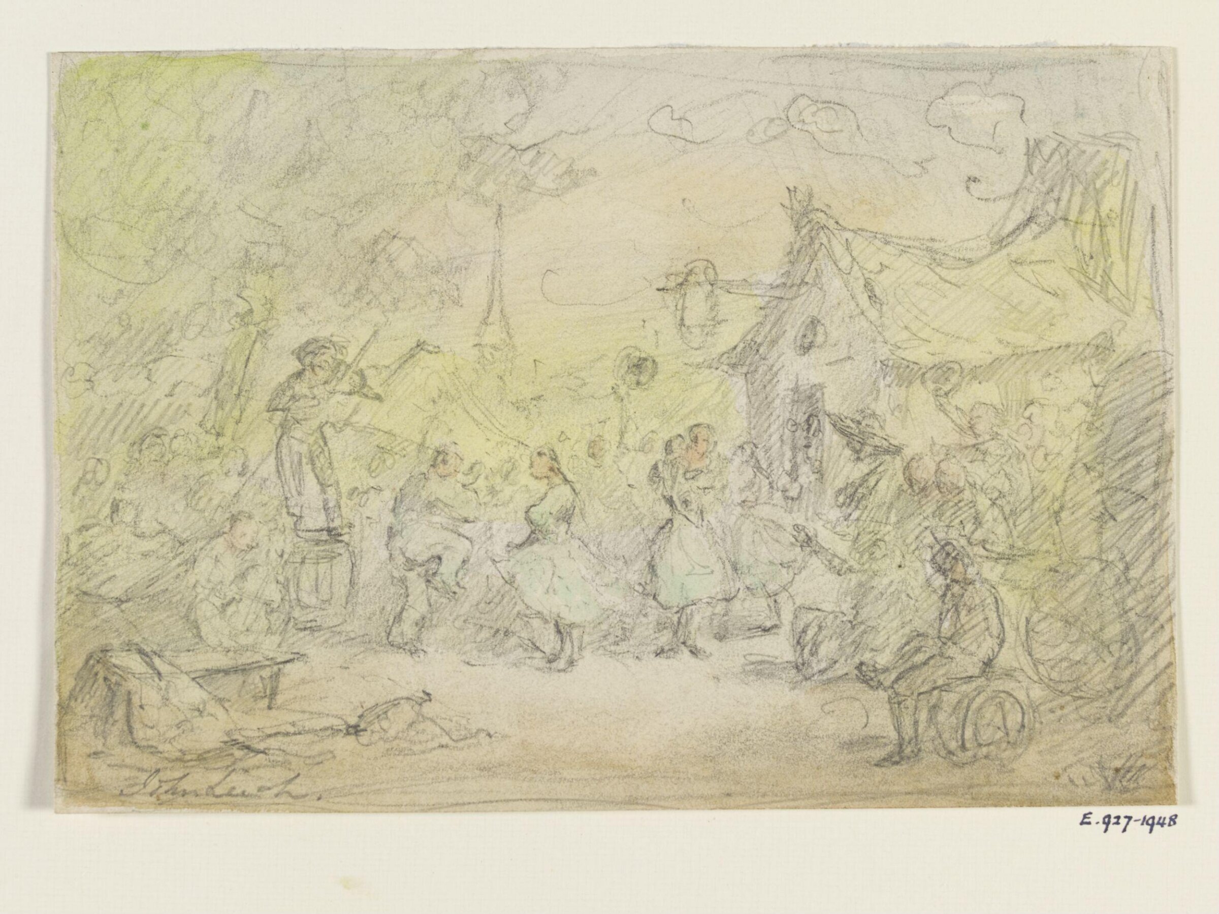 A village fair, Leech, 1817-1864