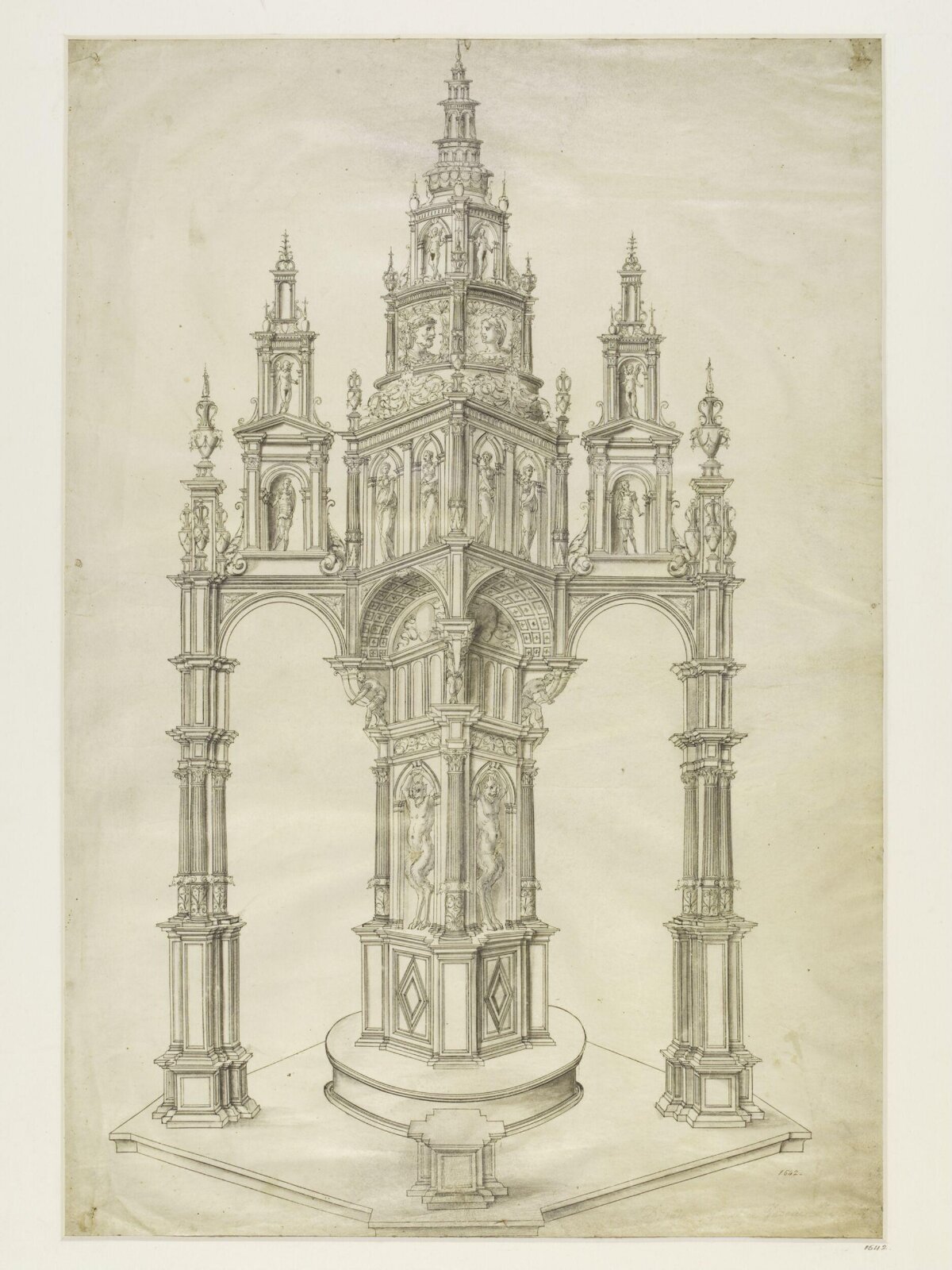 Design for a free-standing structure, 1530s-early 1540s