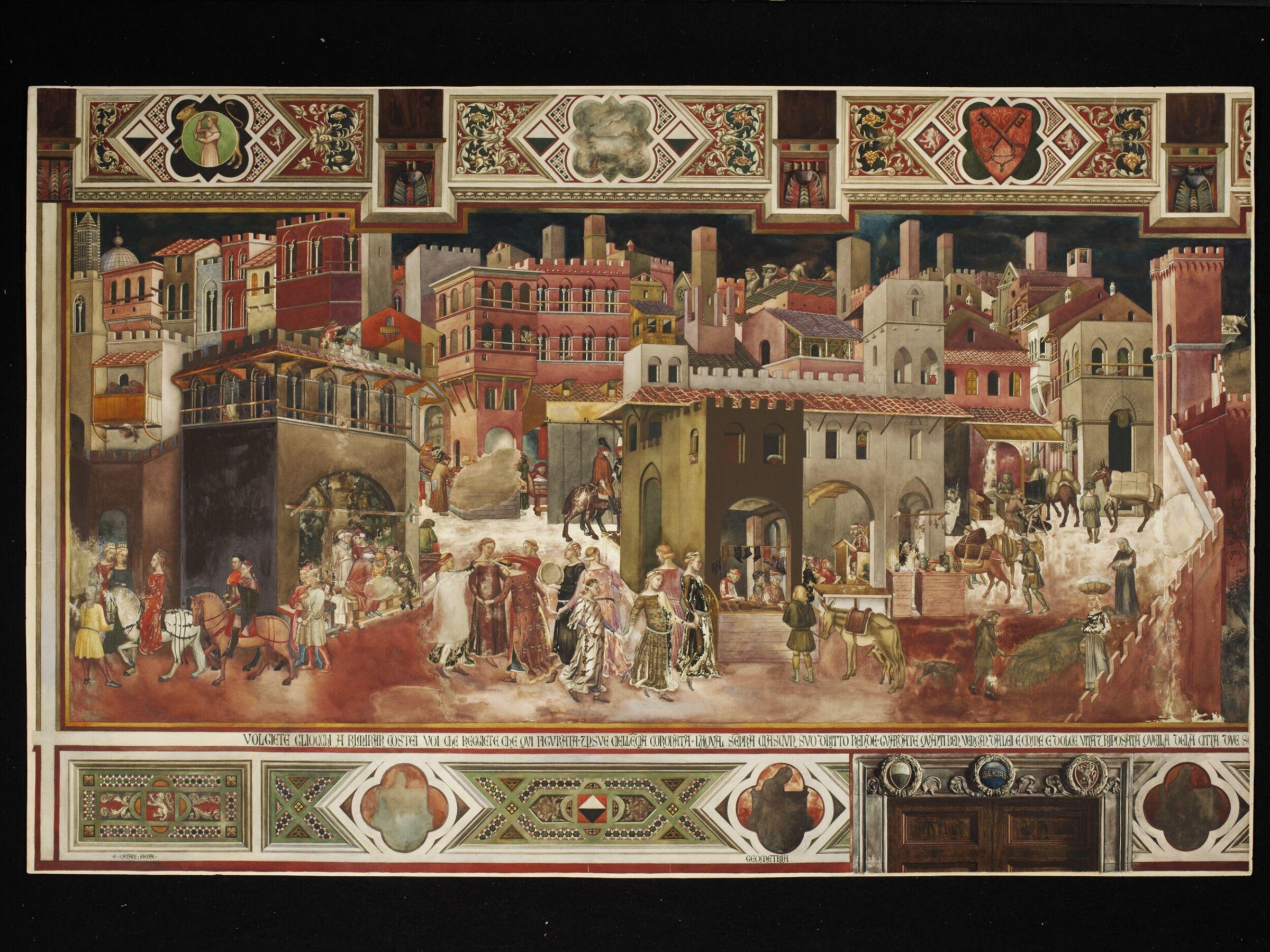 Good Government in the Palazzo Pubblico in Siena, Giuseppe Catani Chiti, late 19th century