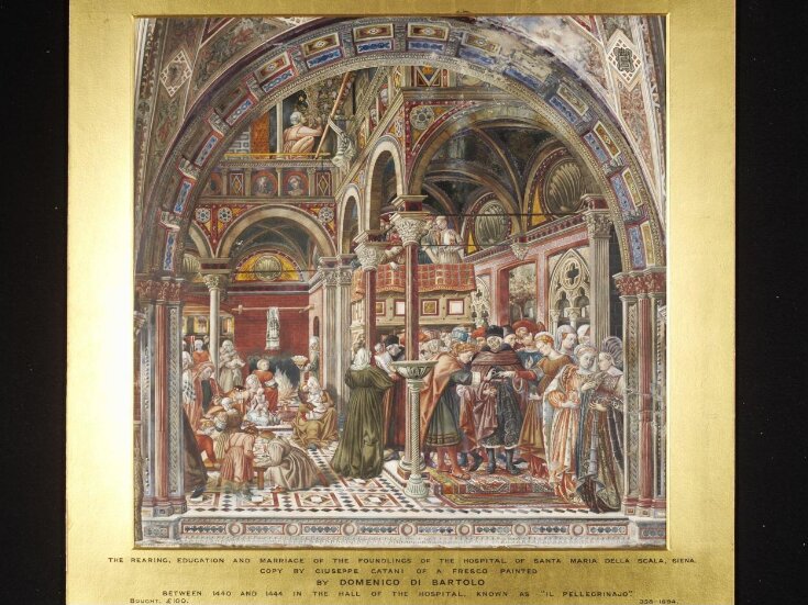 The rearing, education, and marriage of foundlings of the Hospital of Santa Maria della Scala at Siena top image