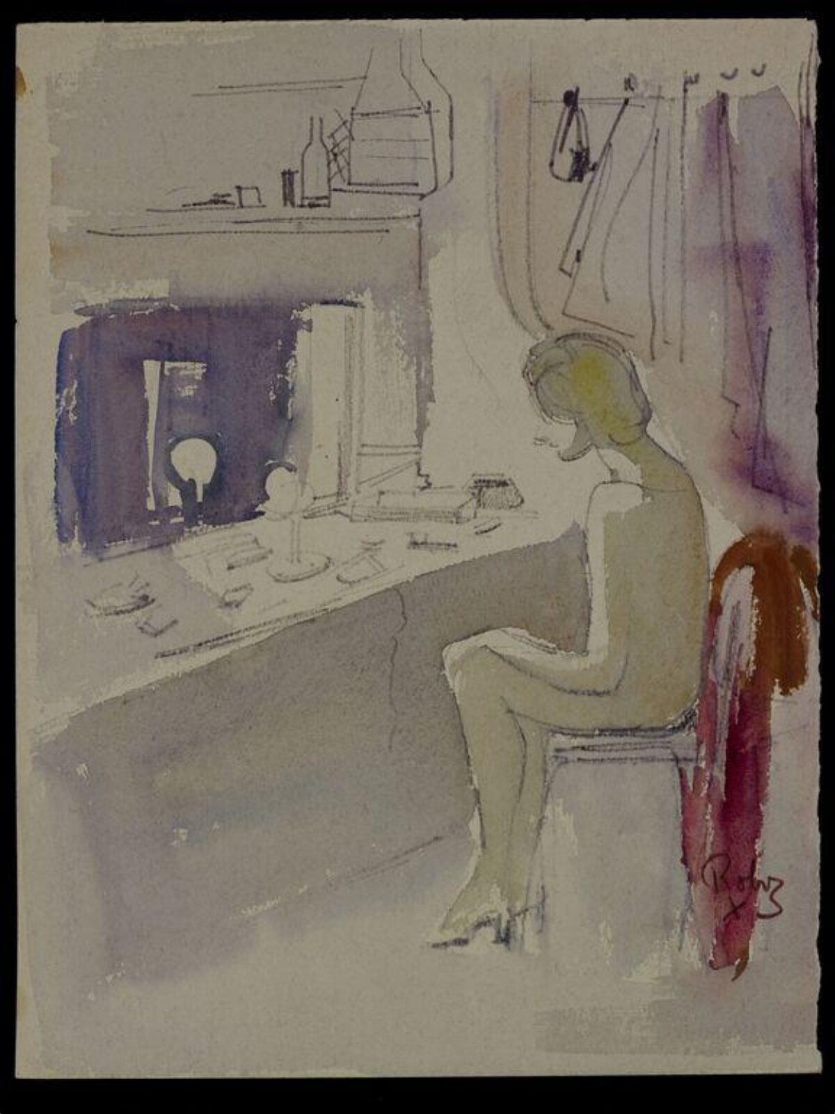 Drawing, Zsuzsi Roboz, 1964