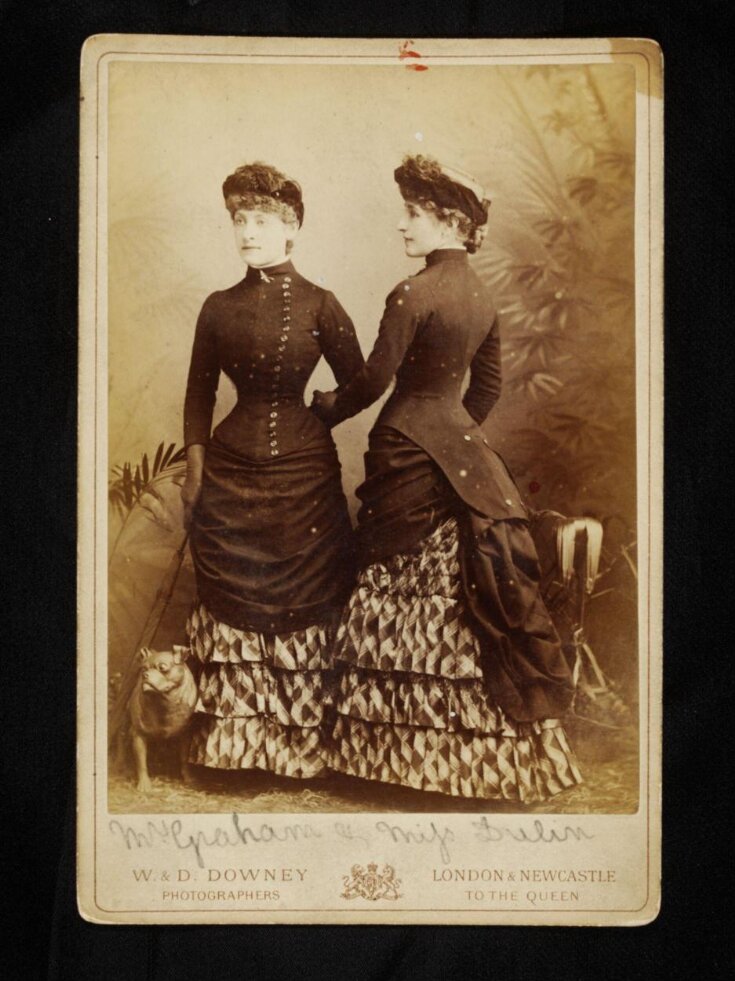 Miss Graham and Miss Dulia. Cabinet card. top image